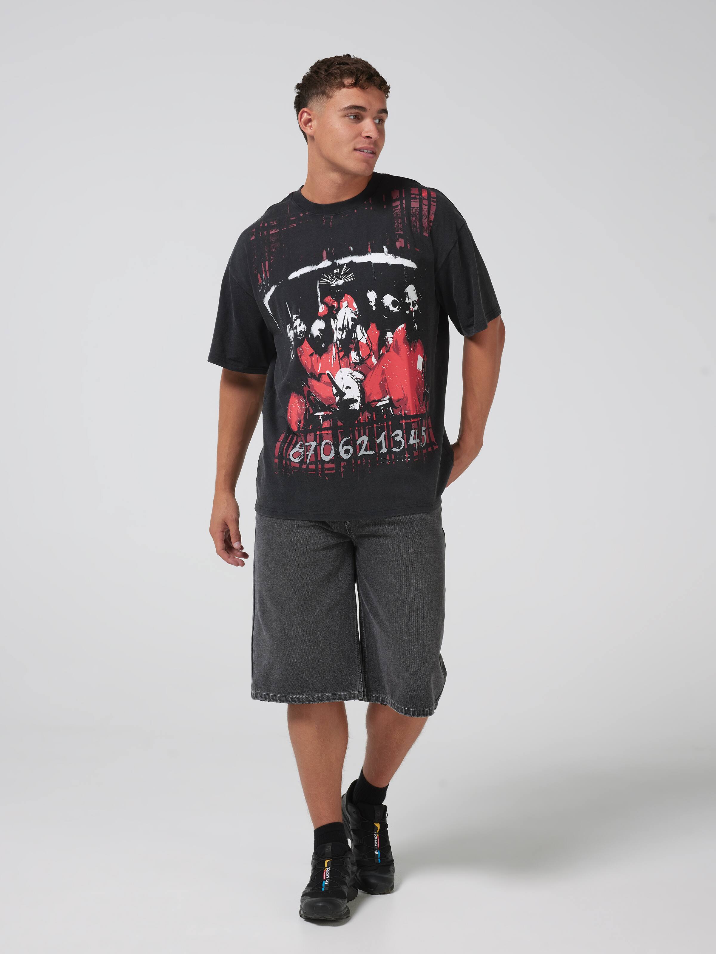 Slipknot Red Grip Oversized Tee
