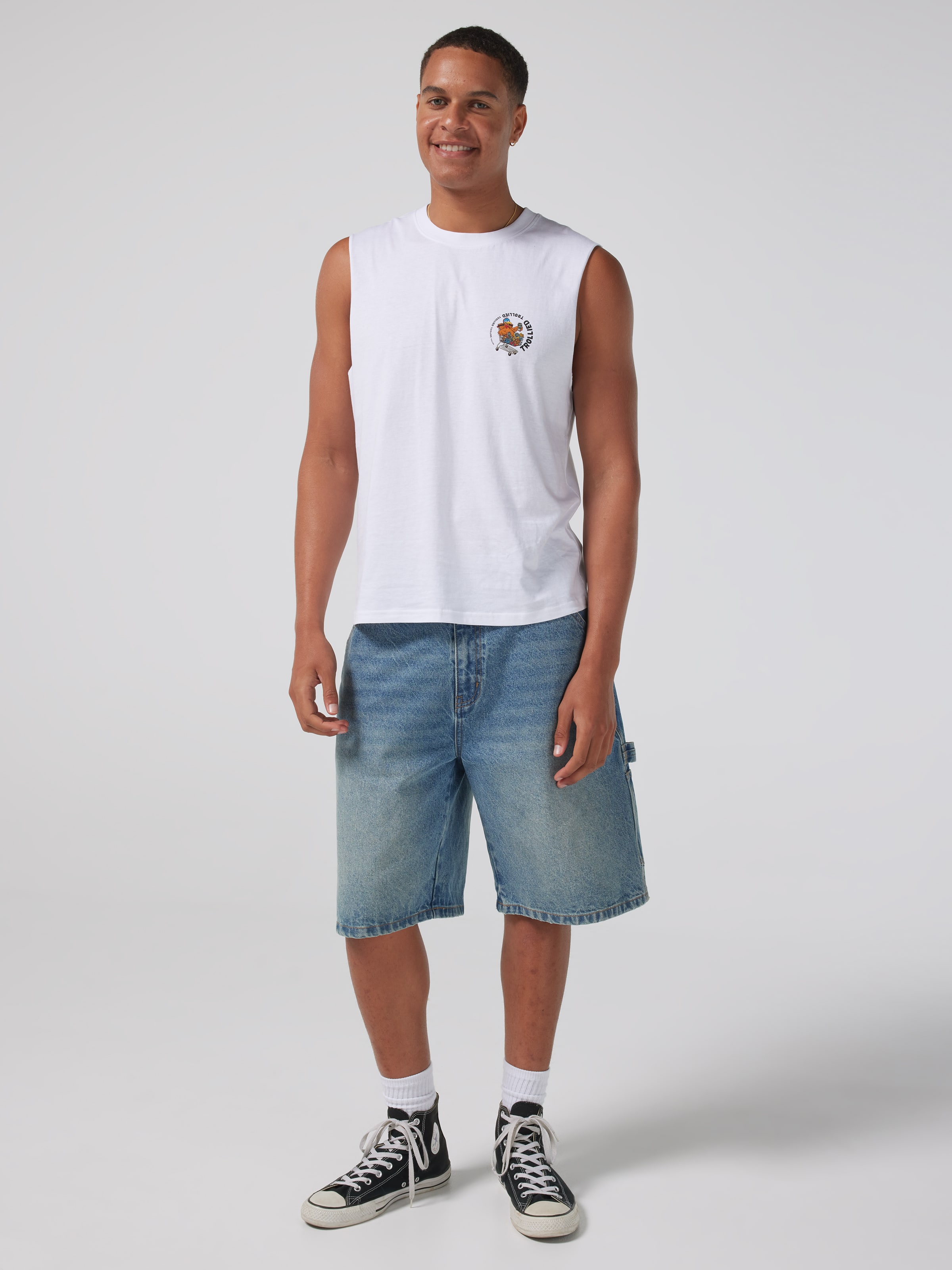 Novelty Trollied Muscle Tee