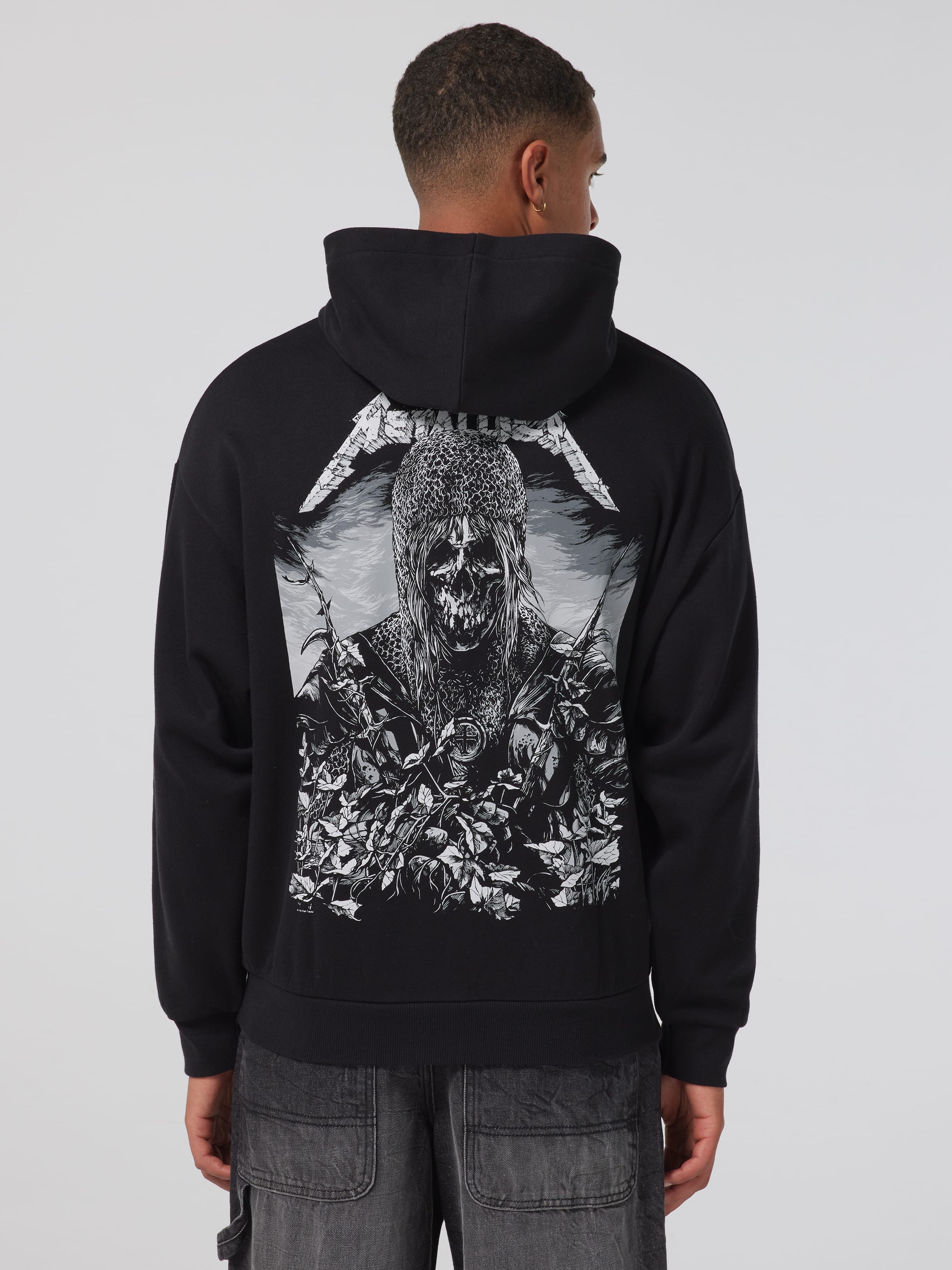 Metallica Skull Oversized Hoodie