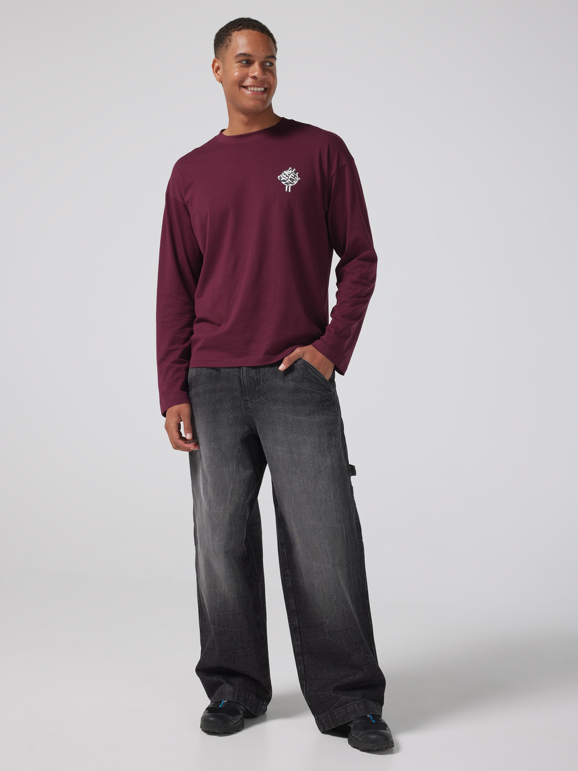 Slogan Yeah Nah Long Sleeve Tee