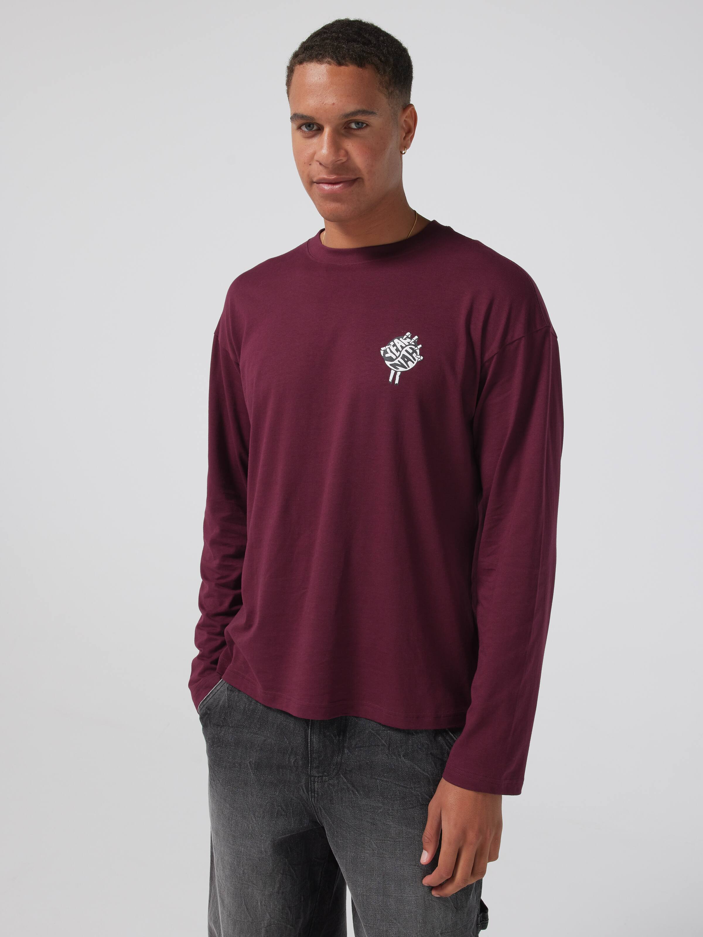 Slogan Yeah Nah Long Sleeve Tee