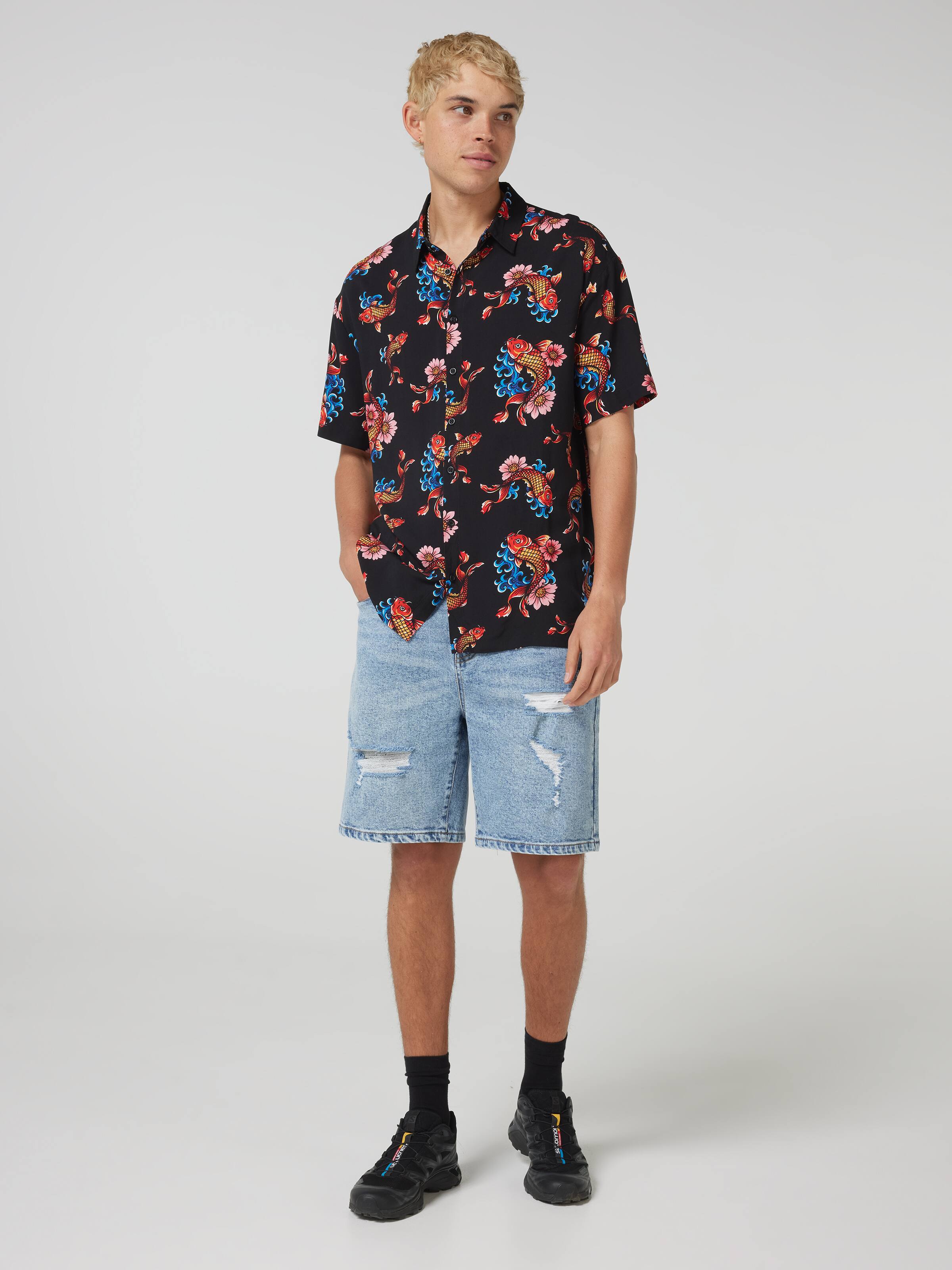 Koi Fish Resort Short Sleeve Shirt
