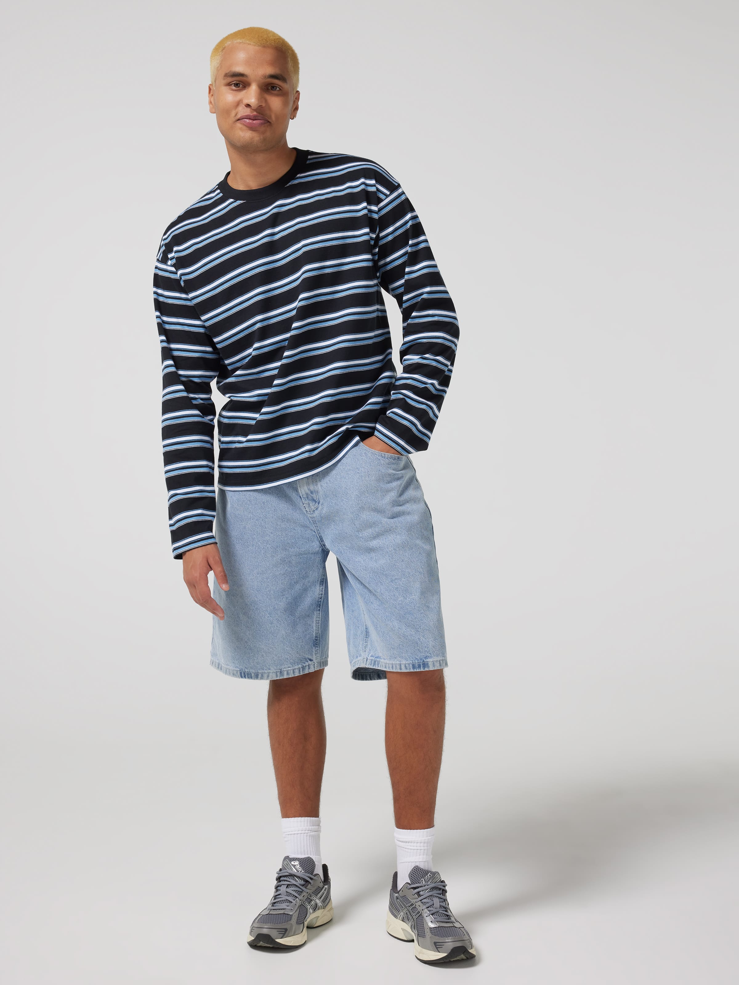 Horizontal Stripe Long Sleeve Tee