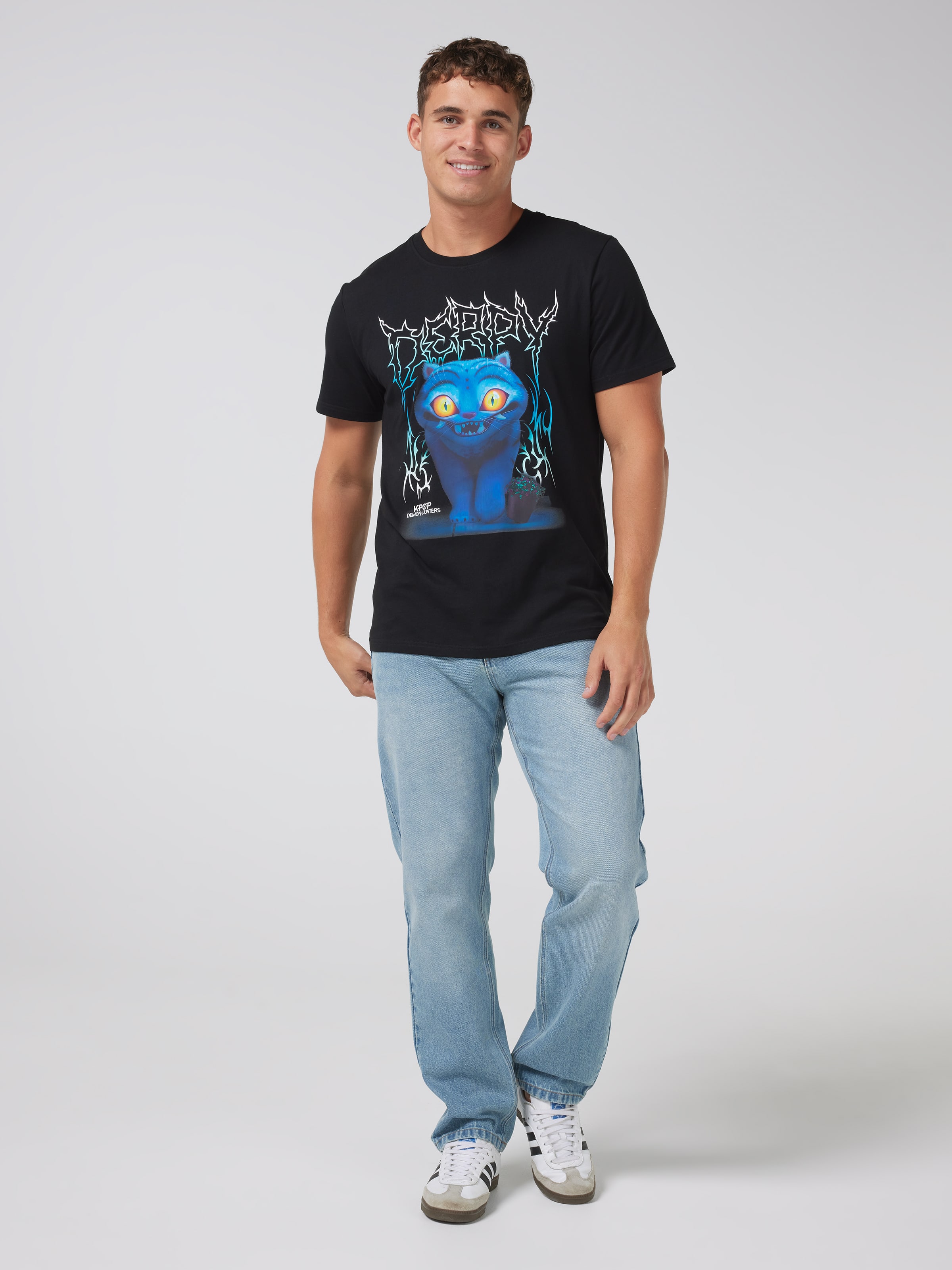 Kpop Blue Ombre Derpy Short Sleeve Tee