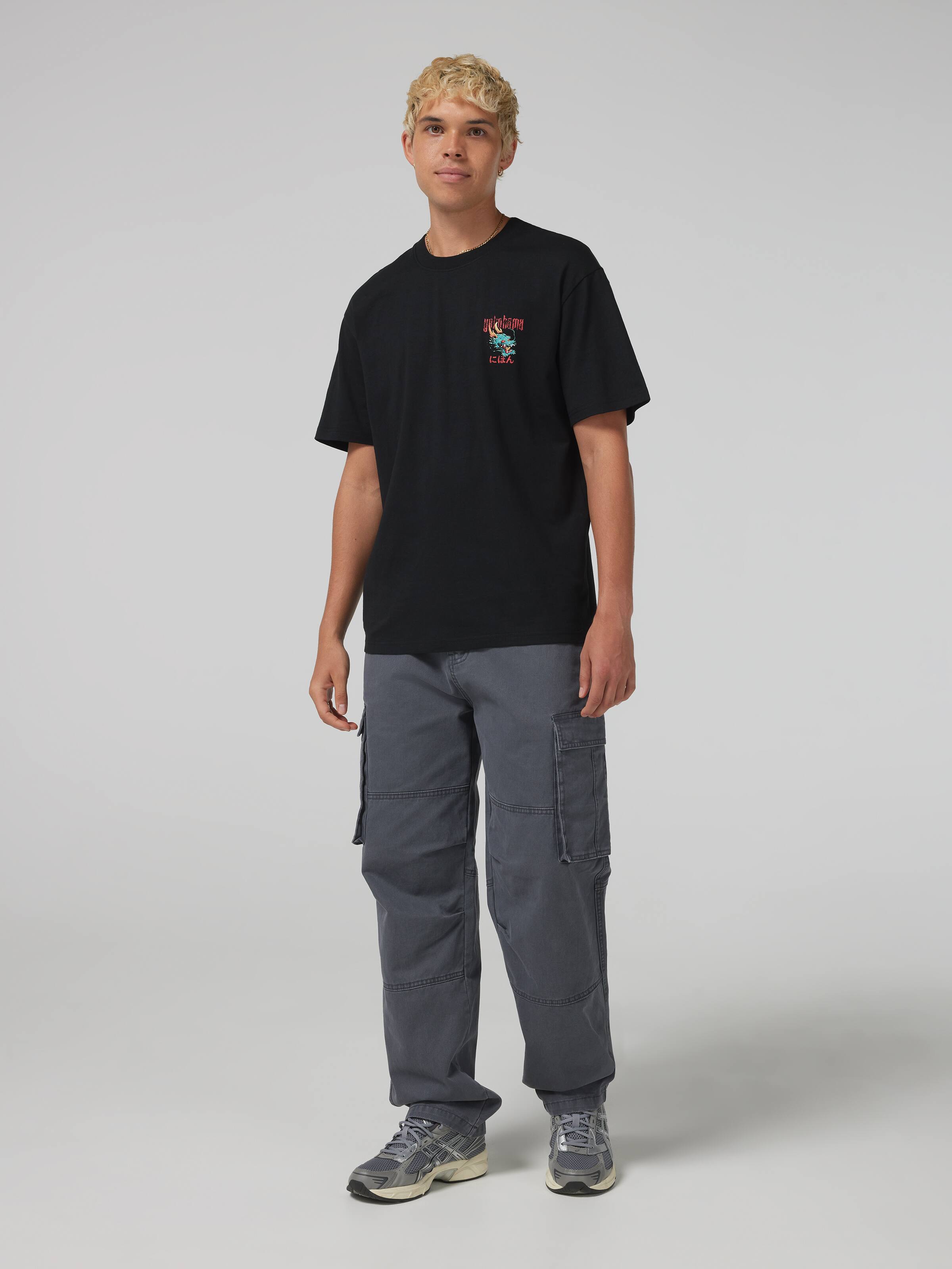 Japan Tattoo Dragon Relaxed Short Sleeve Tee