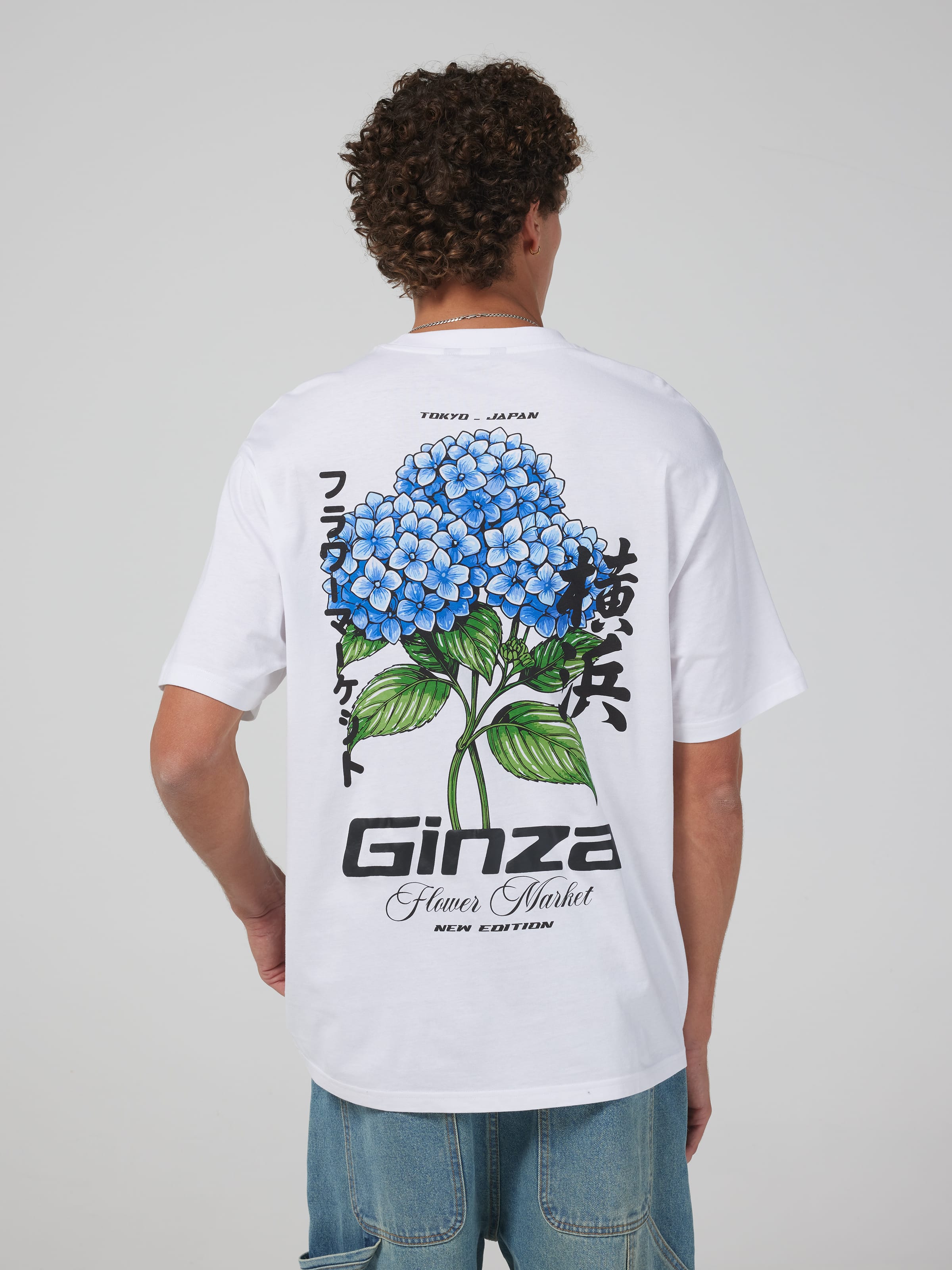 Japan Hydrangea Relaxed Short Sleeve Tee