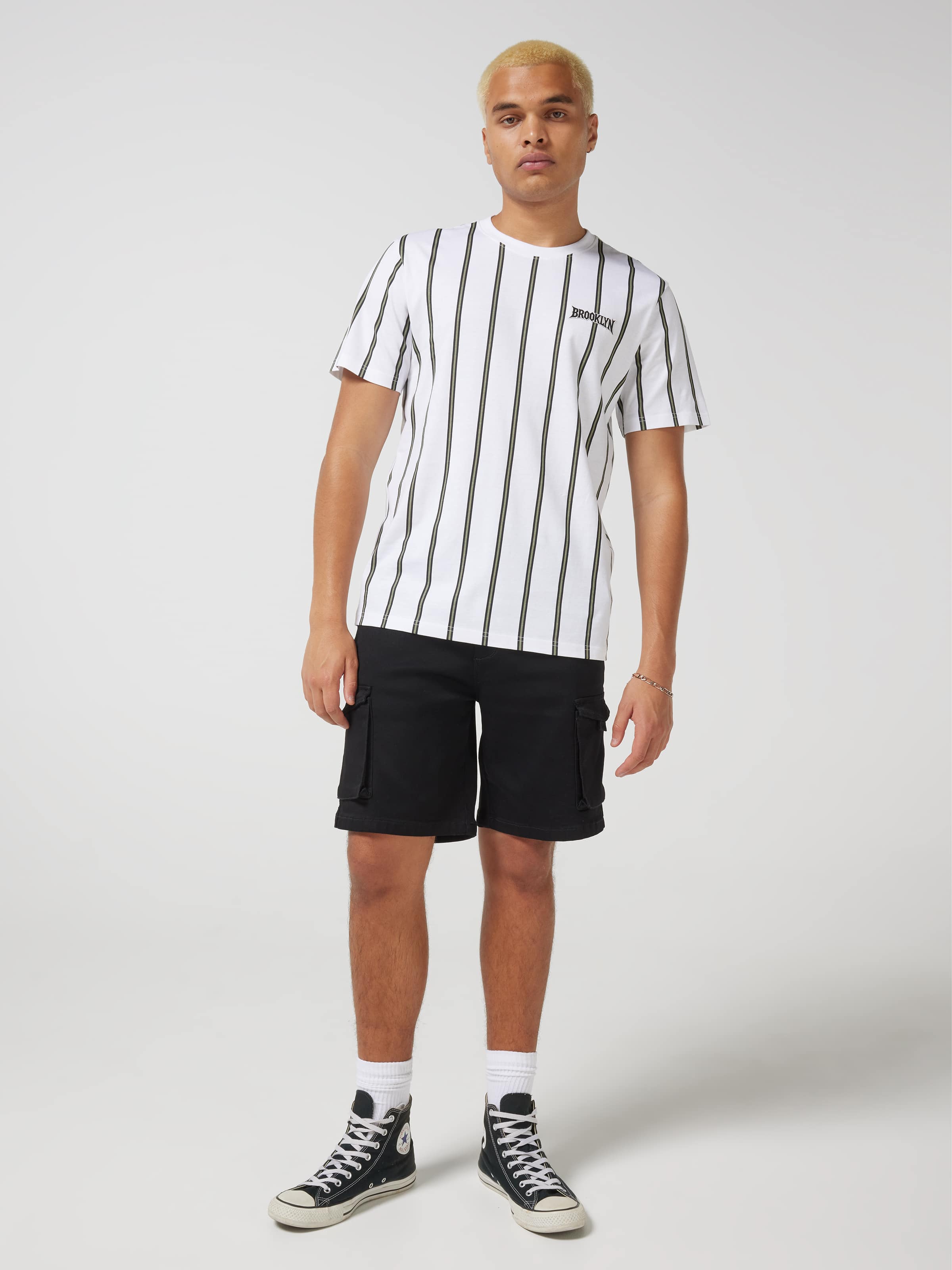Vertical Aop Stripe Tee