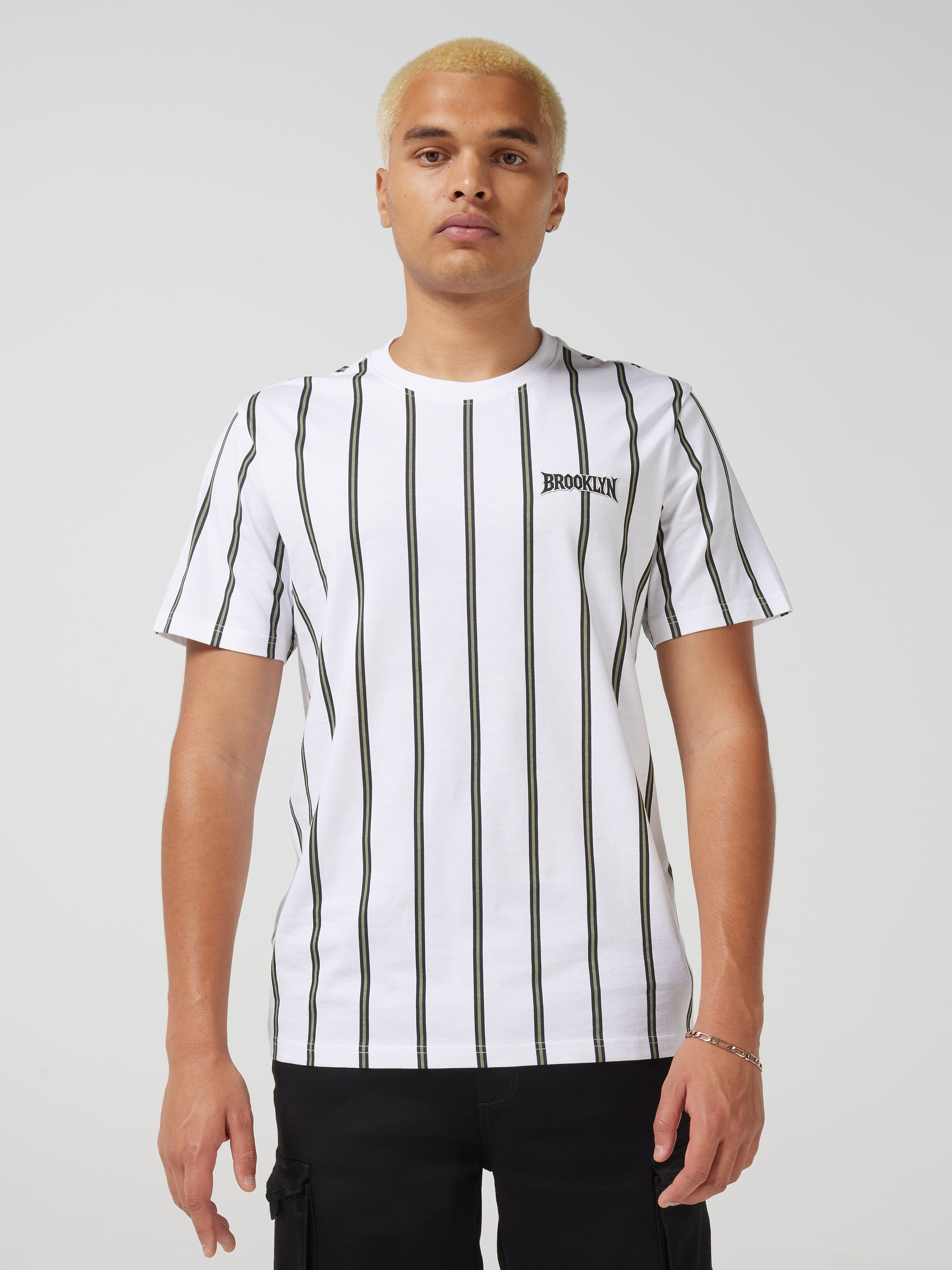 Vertical Aop Stripe Tee