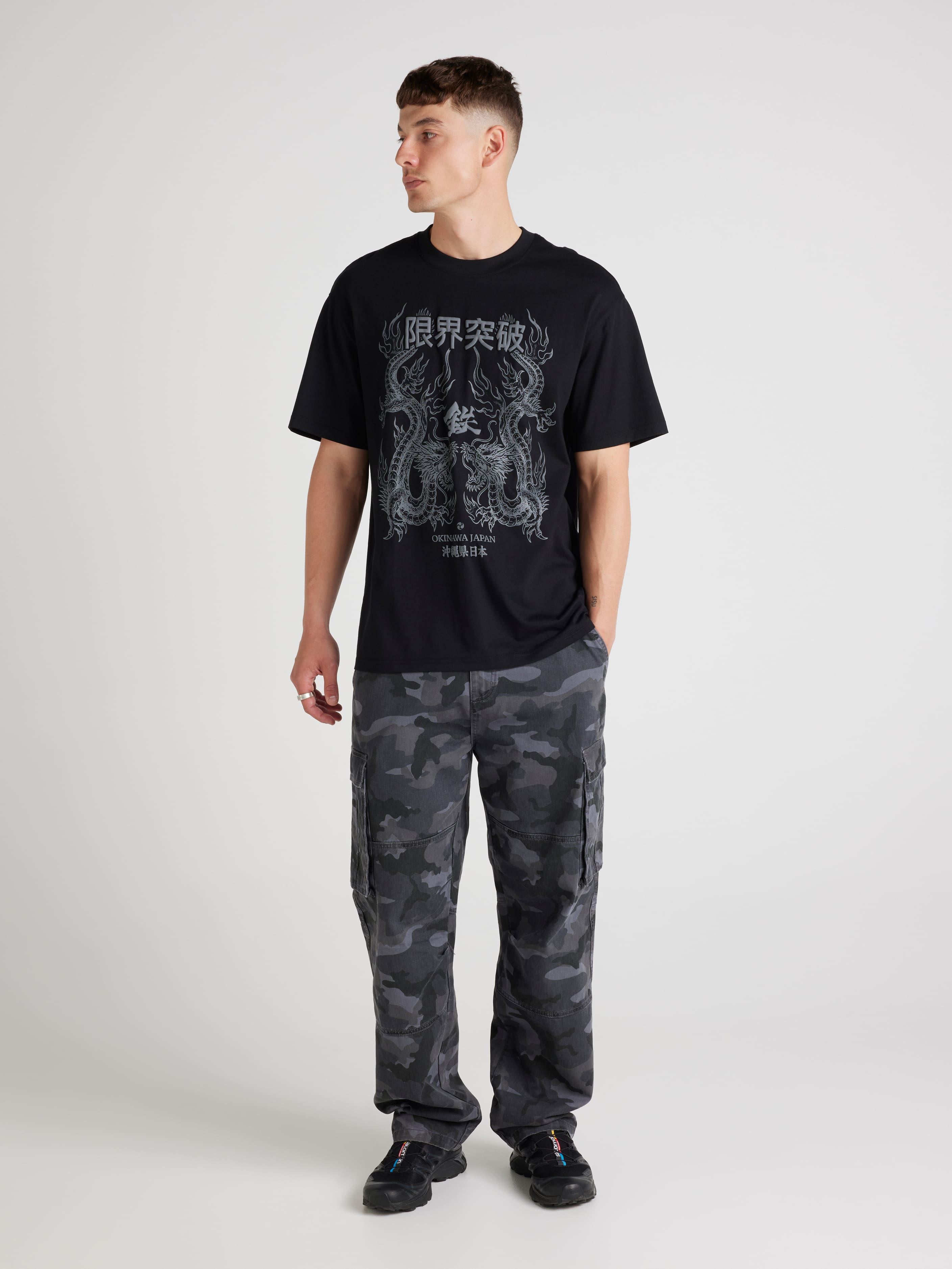 Japan Double Dragon Relaxed Short Sleeve Tee