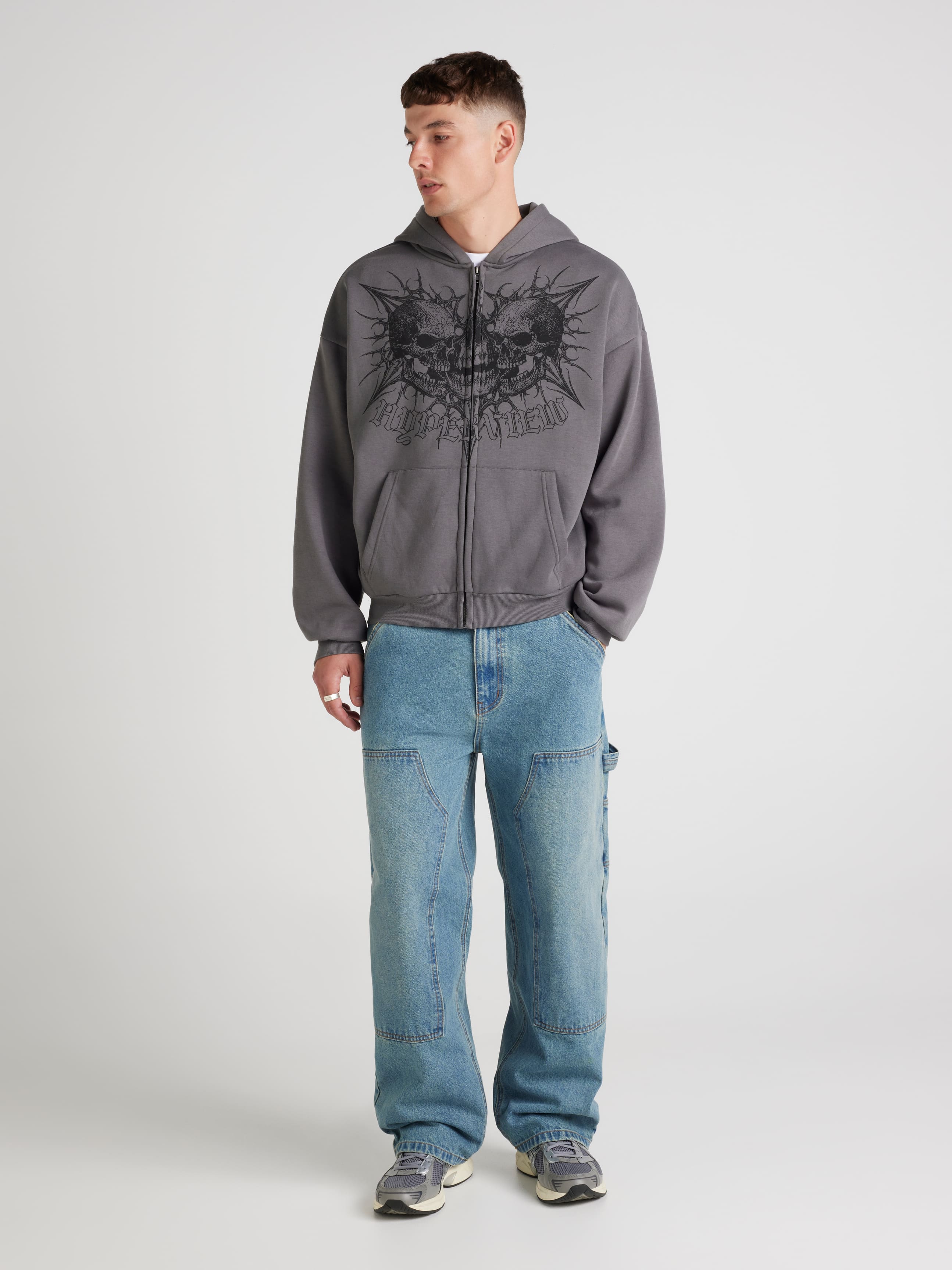 Trend Skull Zip Thru Hoodie