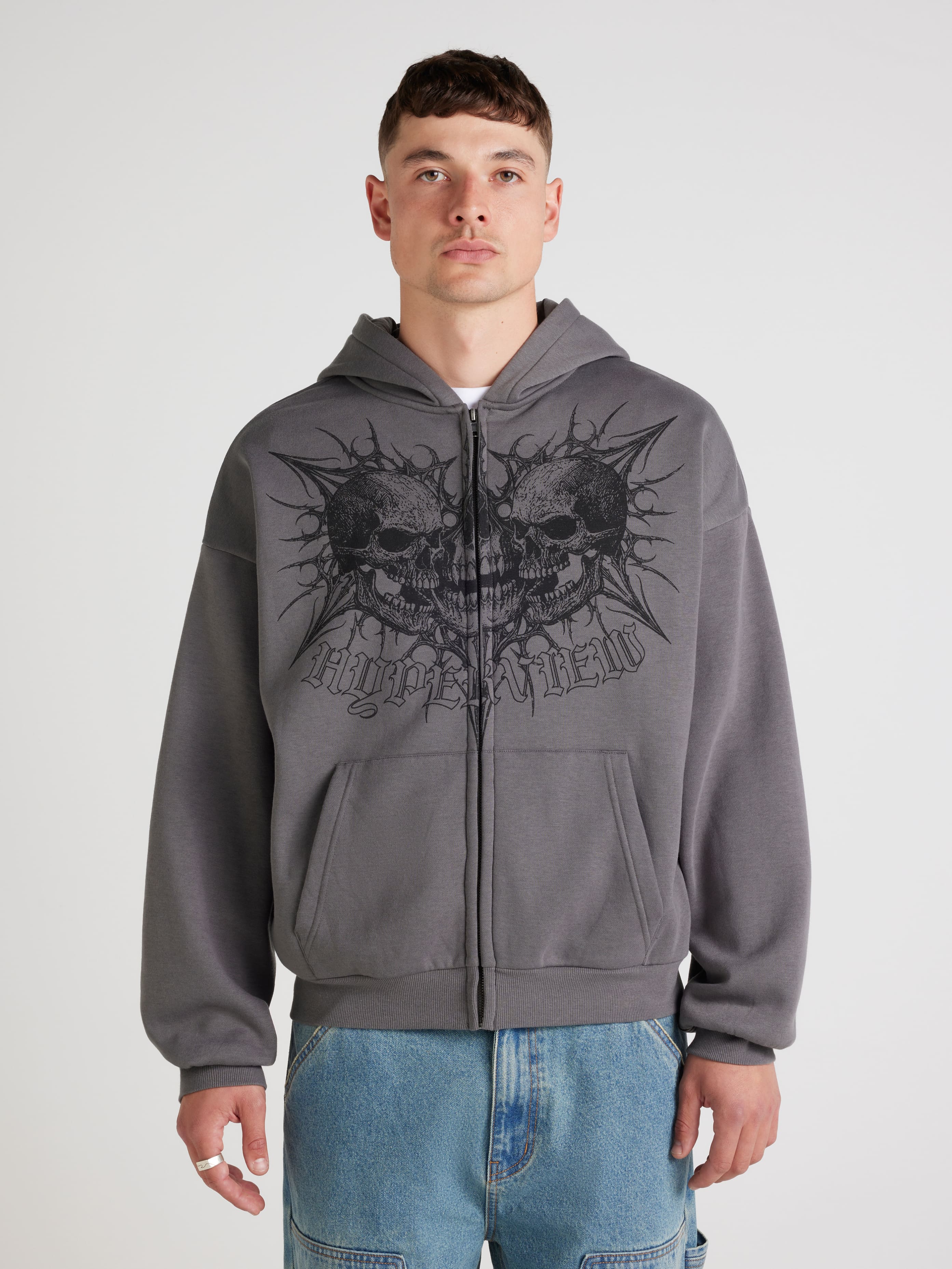 Trend Skull Zip Thru Hoodie