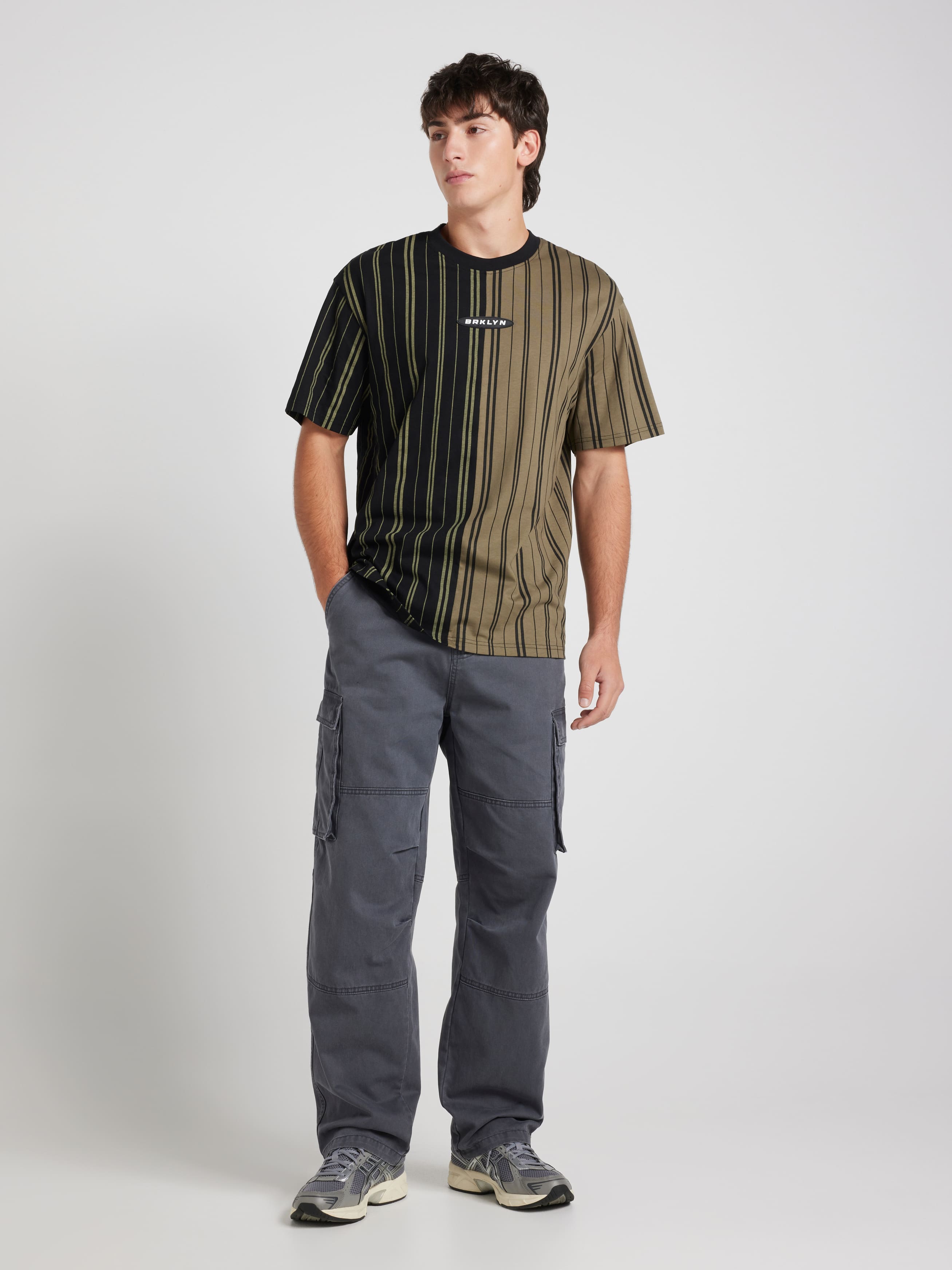 Splice Stripe Brooklyn Relaxed Short Sleeve Tee
