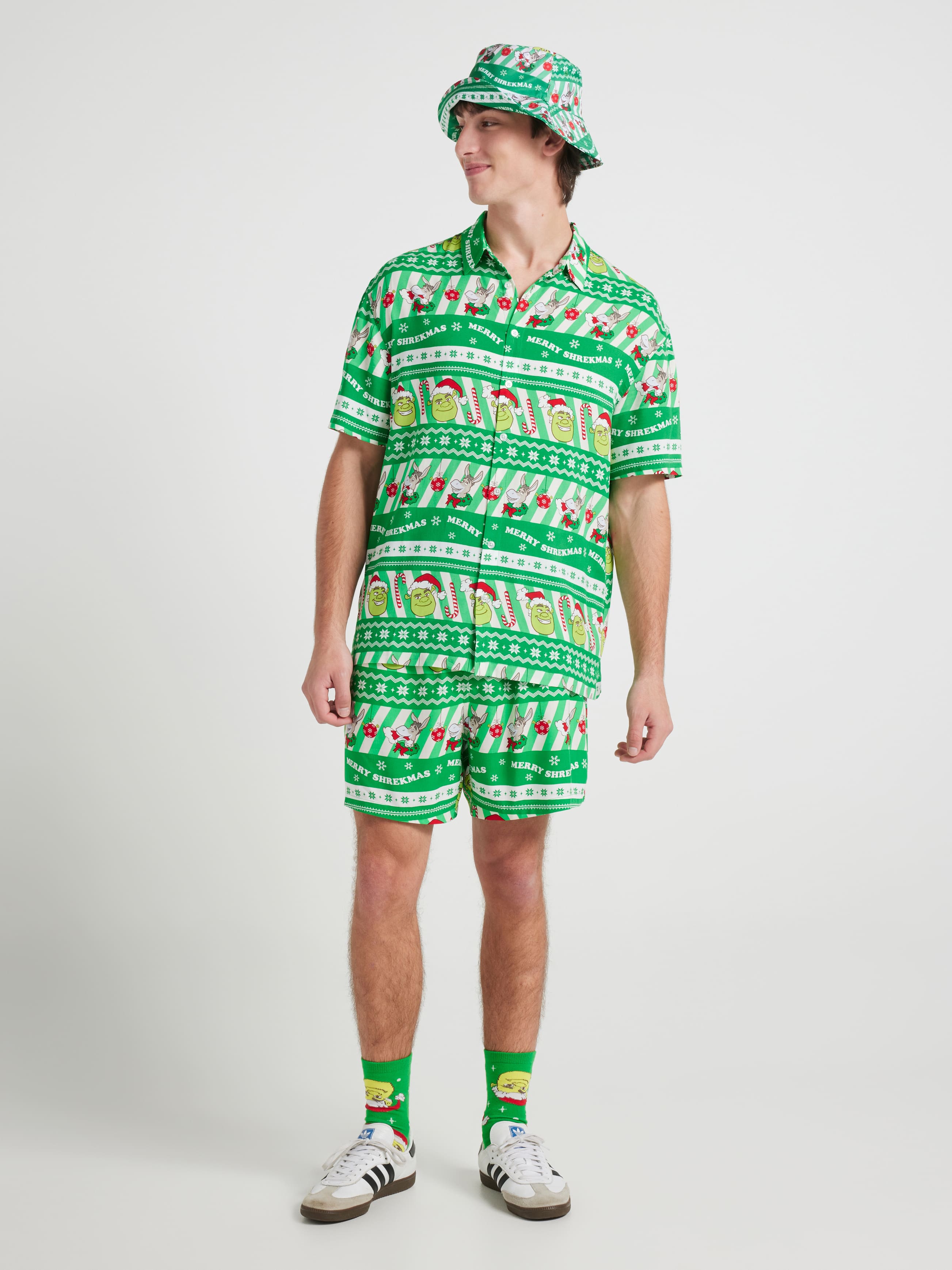 Shrek Xmas Resort Short Sleeve Shirt