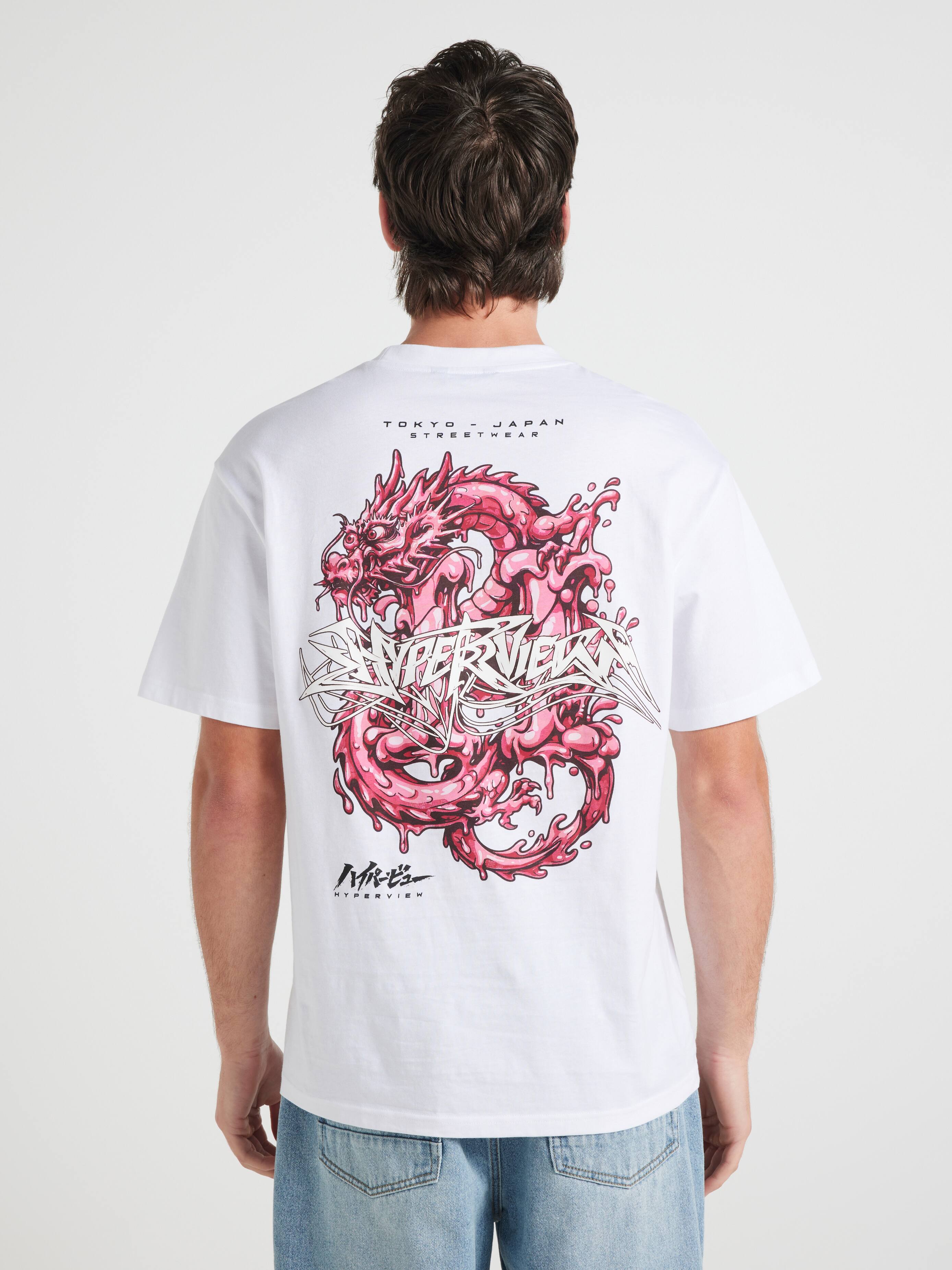 Japan Dripping Dragon Relaxed Short Sleeve Tee