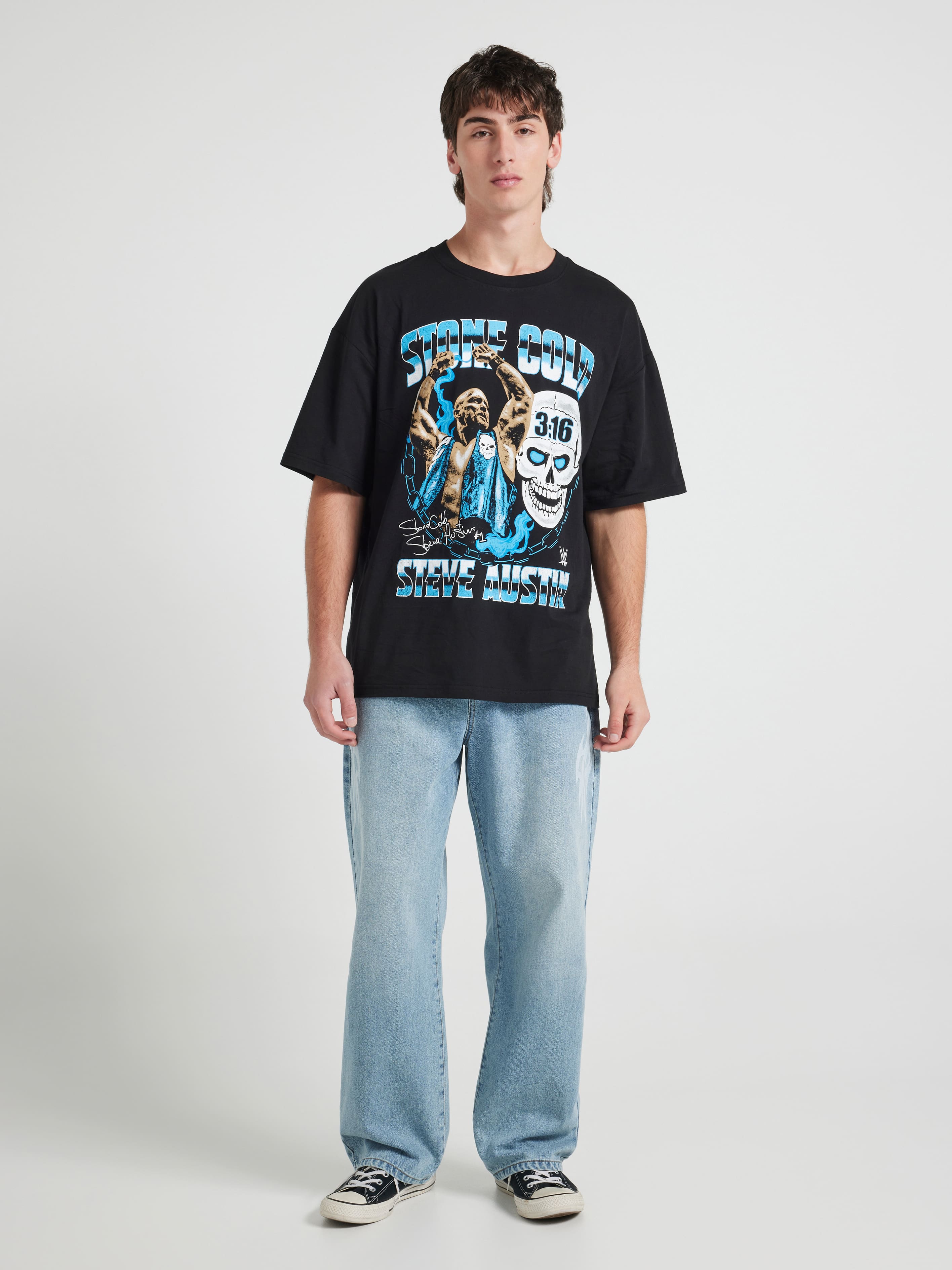 World Wrestling Entertainment Stone Cold Oversized Tee
