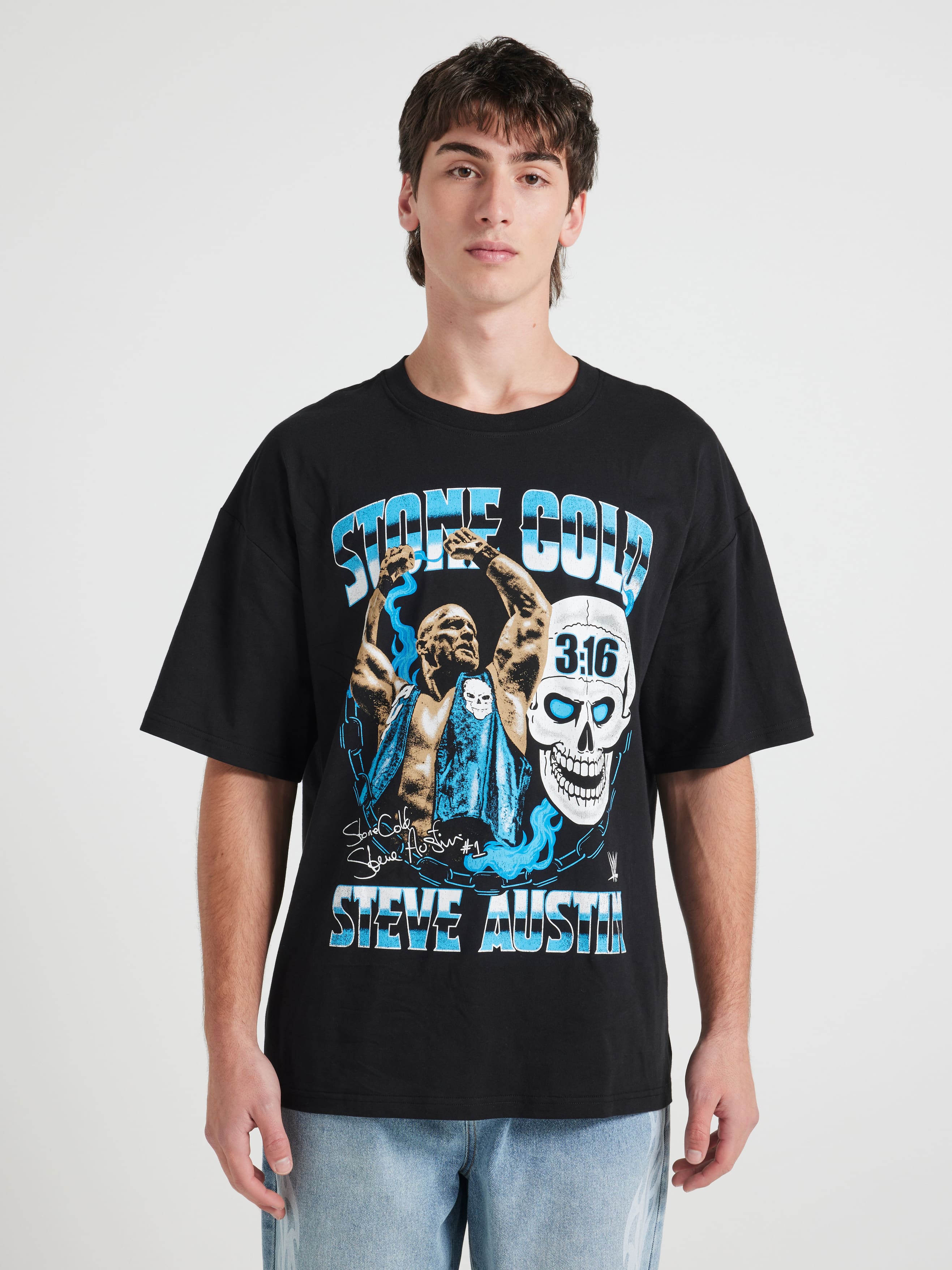 World Wrestling Entertainment Stone Cold Oversized Tee