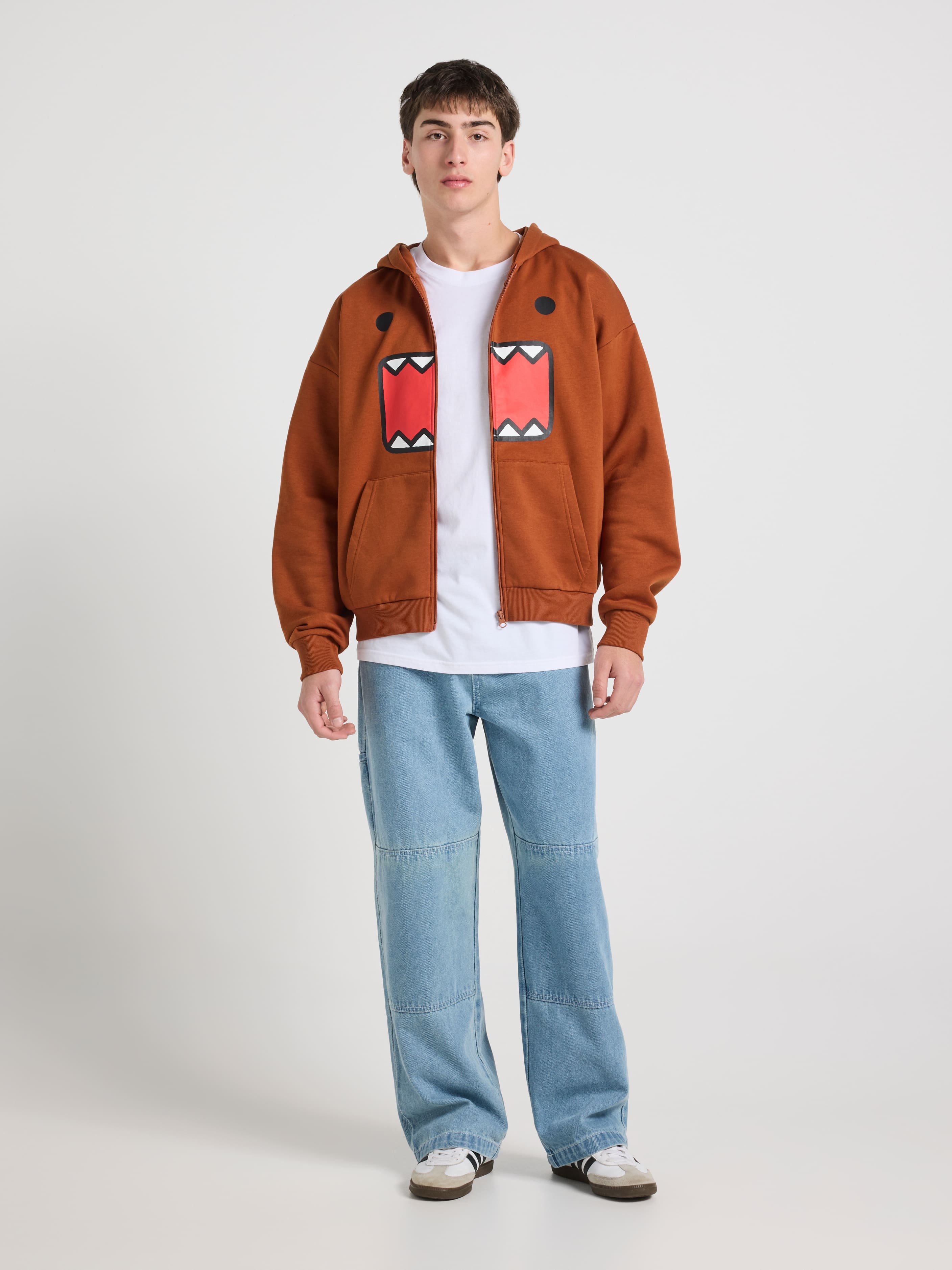 Domo Face Zip Thru Hoodie