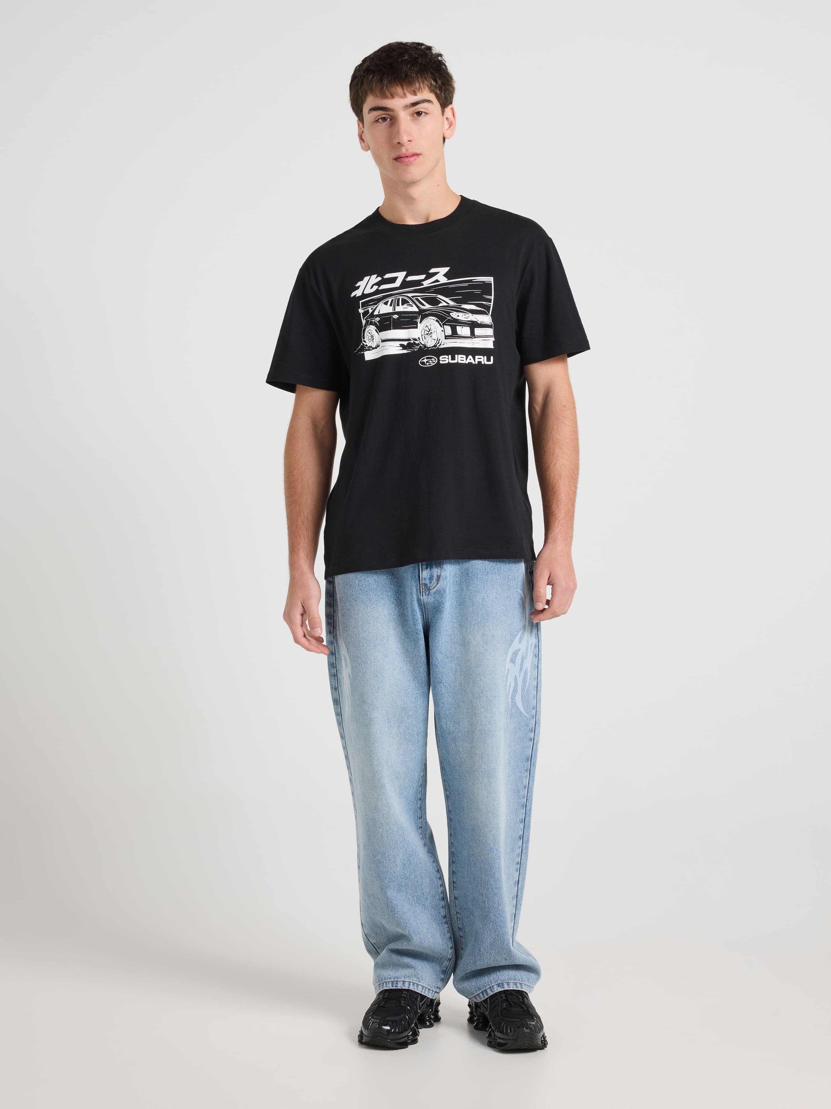 Subaru Manga Comic Relaxed Short Sleeve Tee