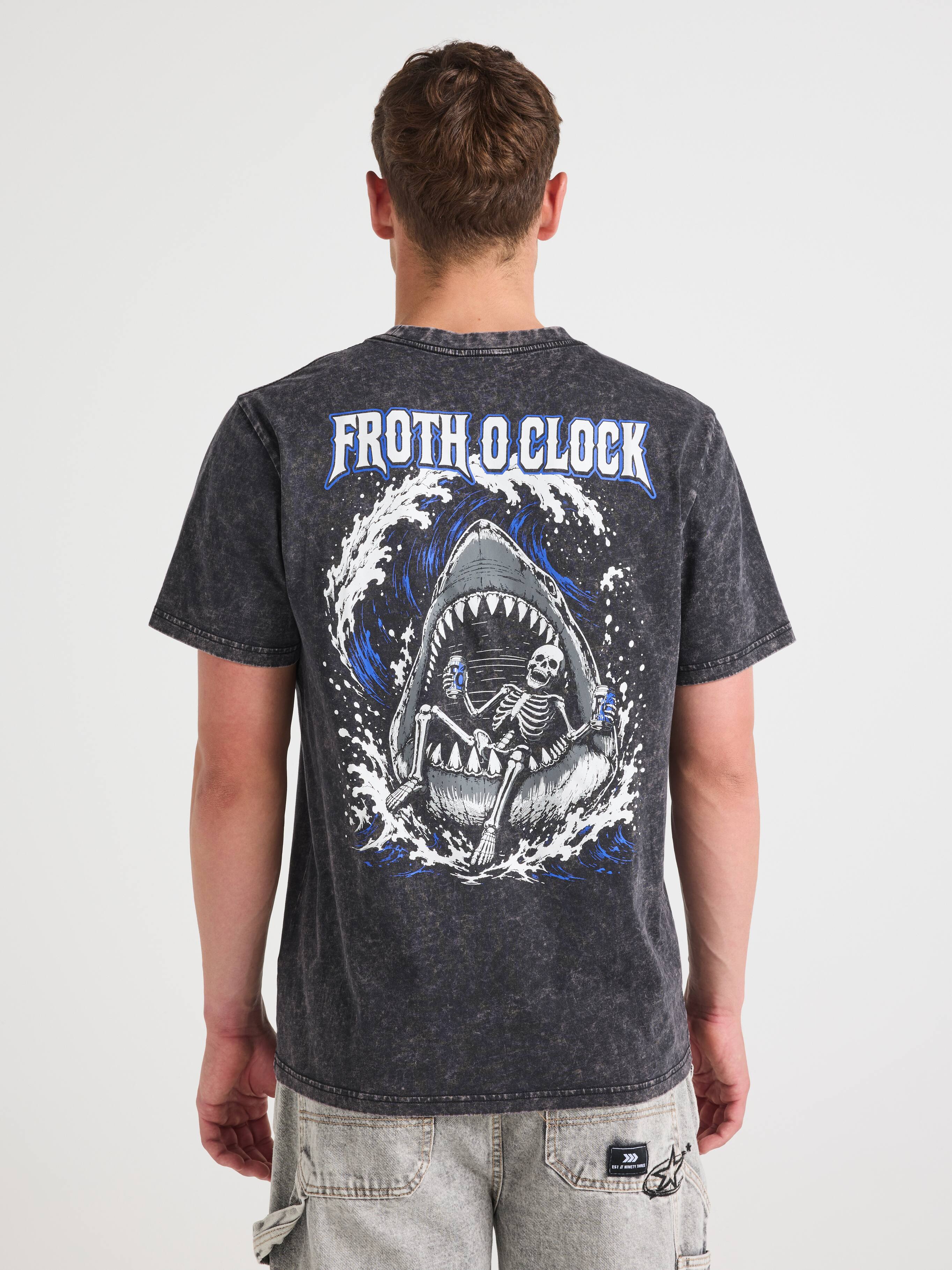 Surf Frothi O Clock Short Sleeve Tee