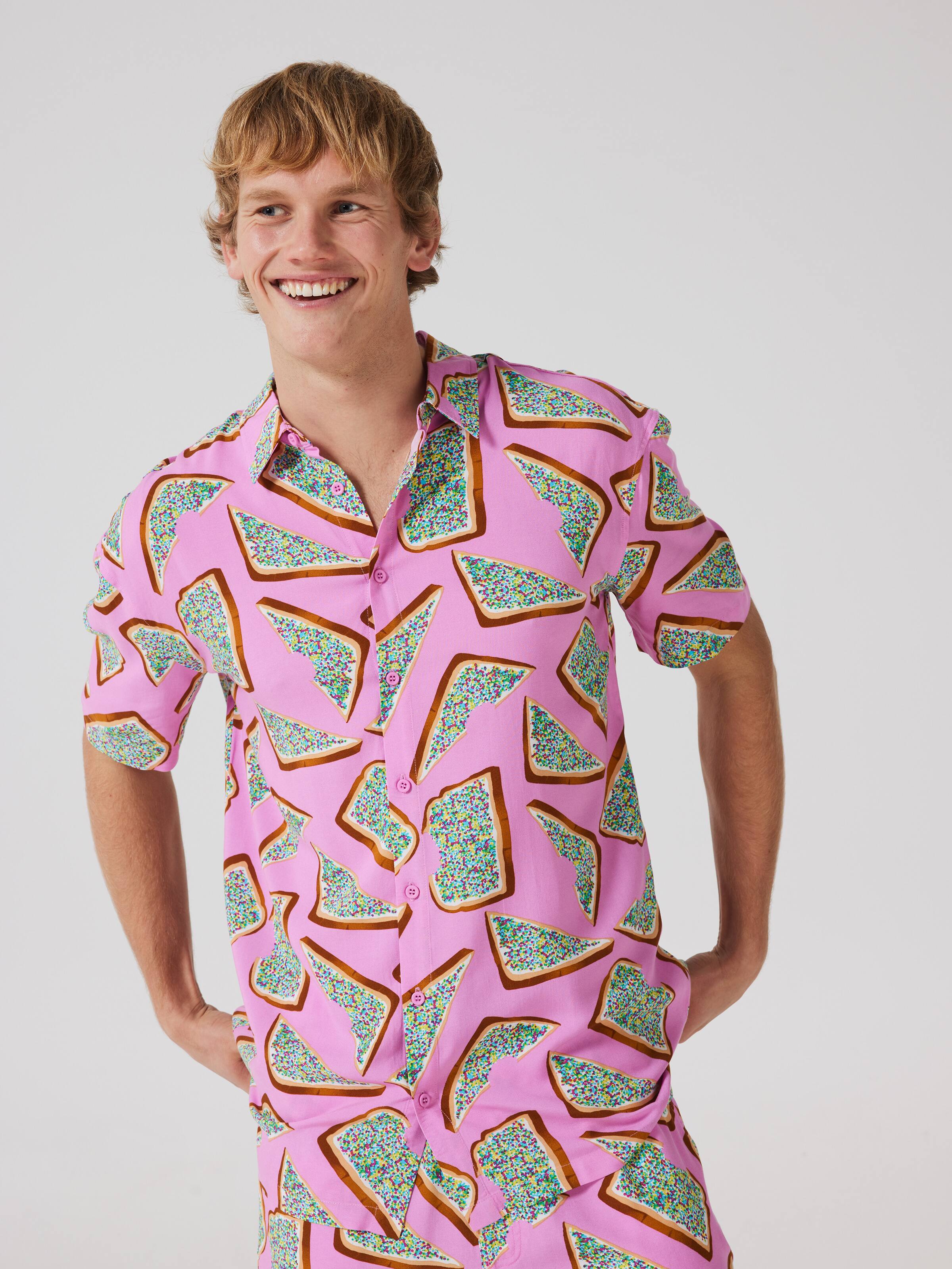 Light Pink Fairy Bread Suit Resort Shirt