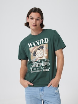 One Piece Luffy Wanted Tee