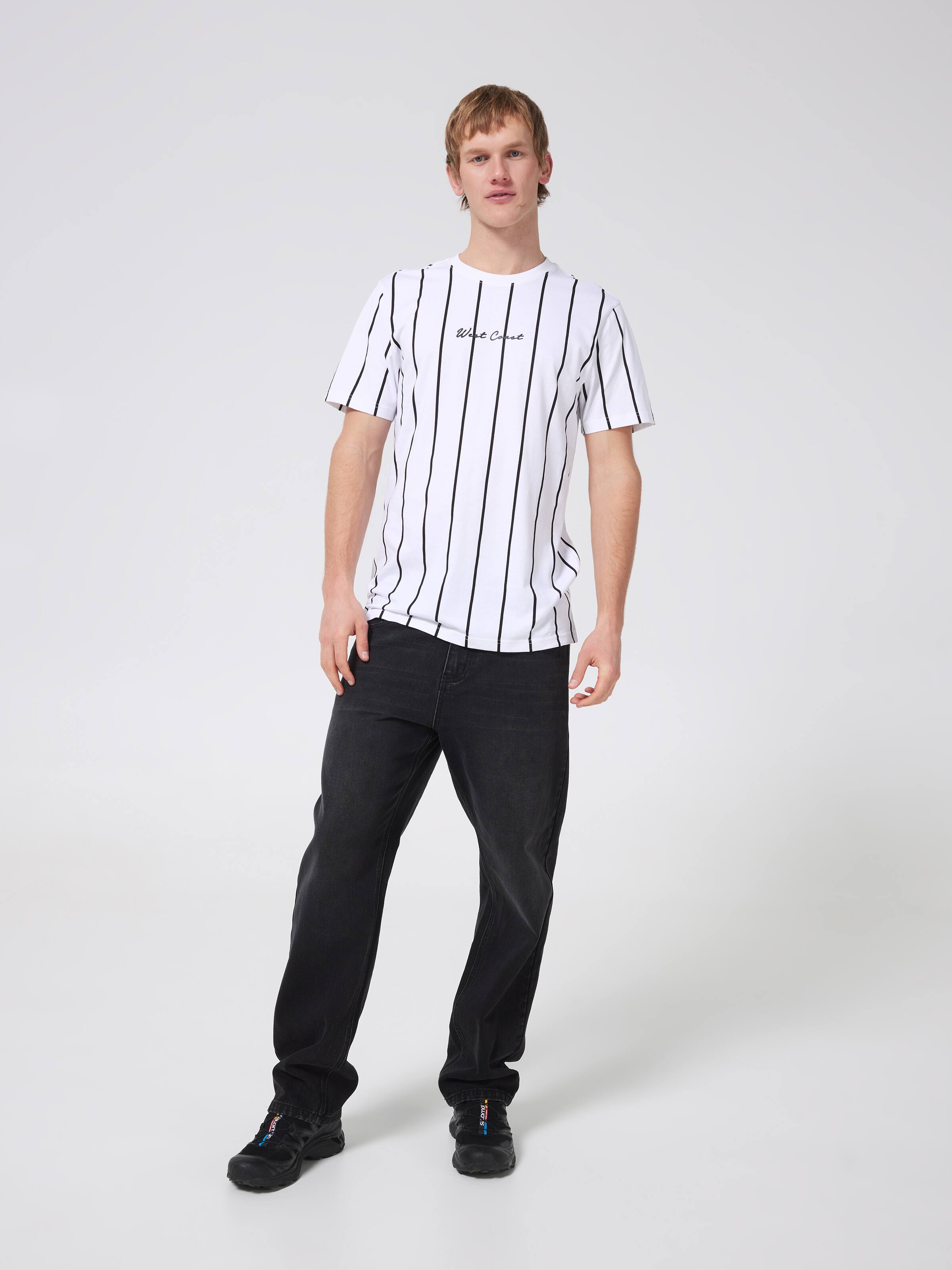 Vstripe Embroidered West Coast Short Sleeve Tee