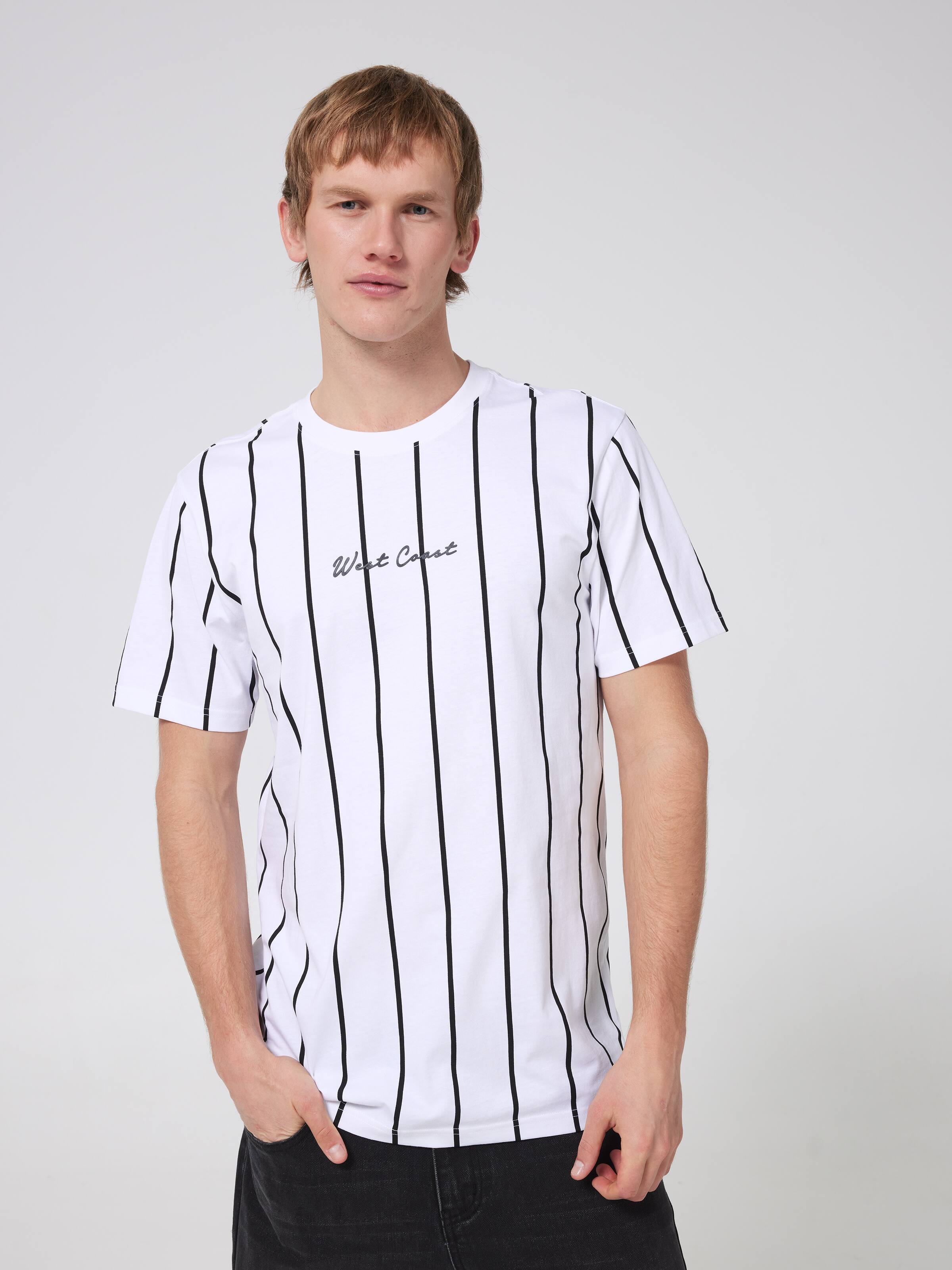 Vstripe Embroidered West Coast Short Sleeve Tee