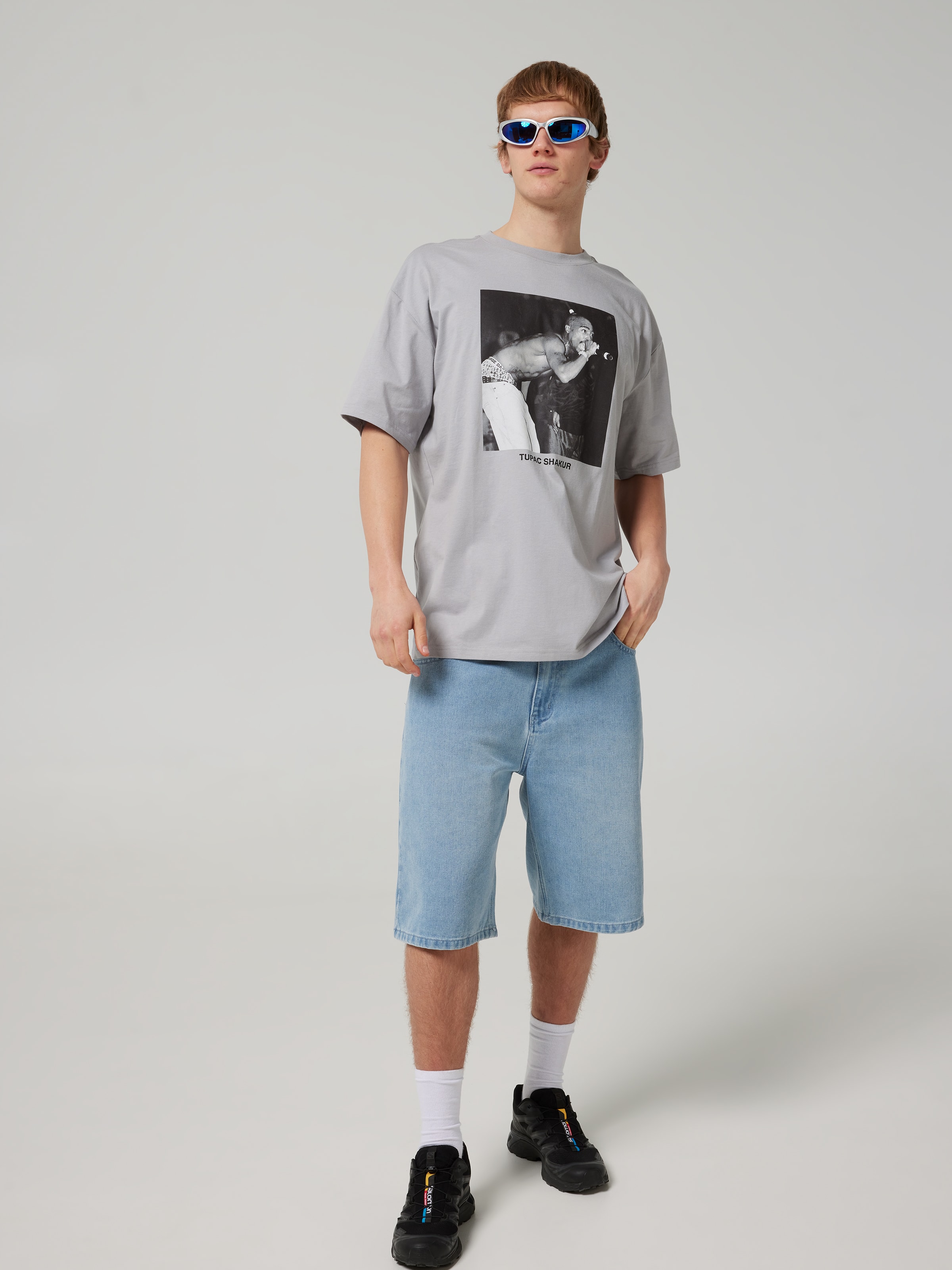 Tupac Box Print Short Sleeve Tee