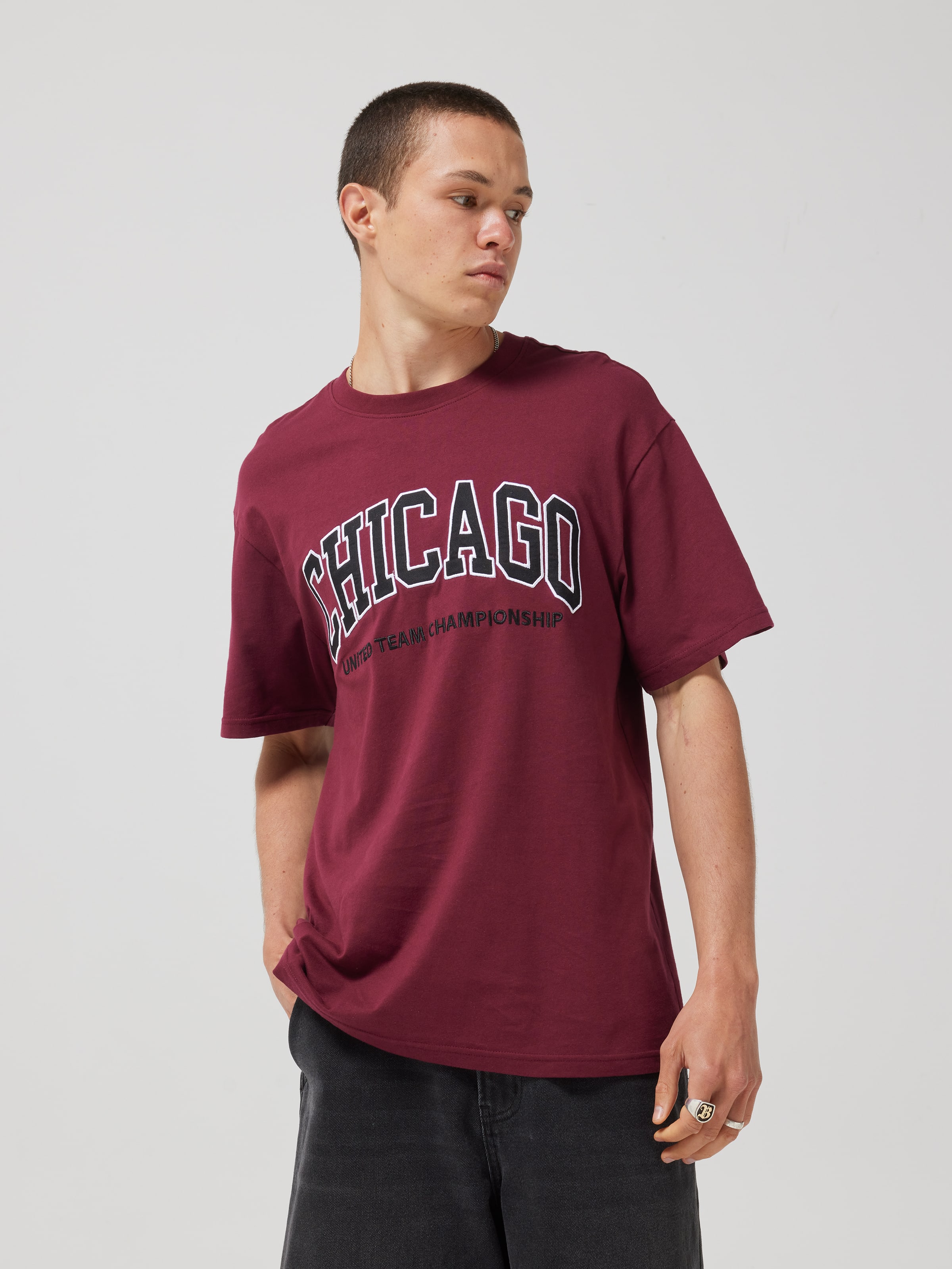 Embroidered Chicago Short Sleeve Tee