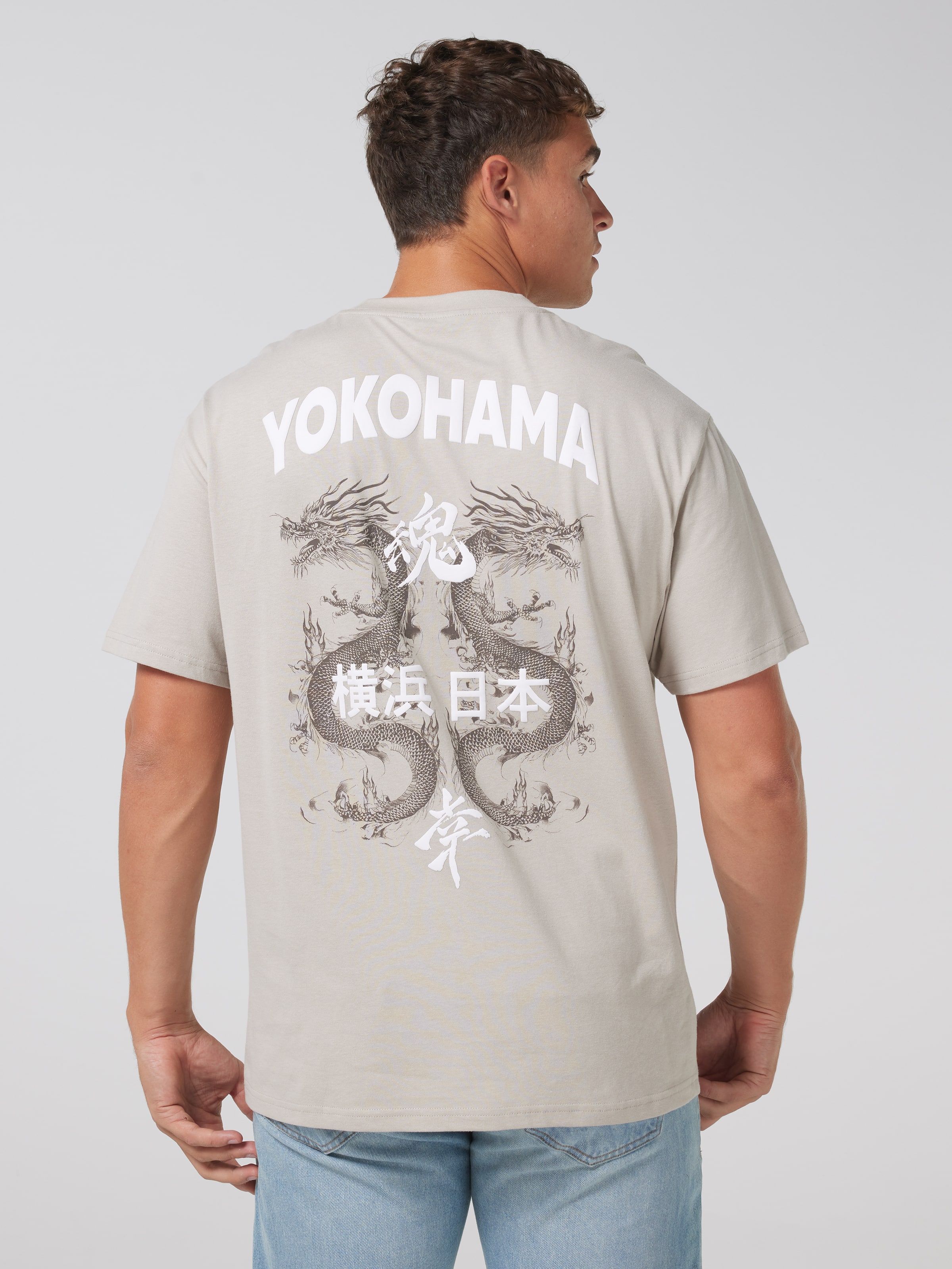 Japan Yokohama Dragon Relax Short Sleeve Tee