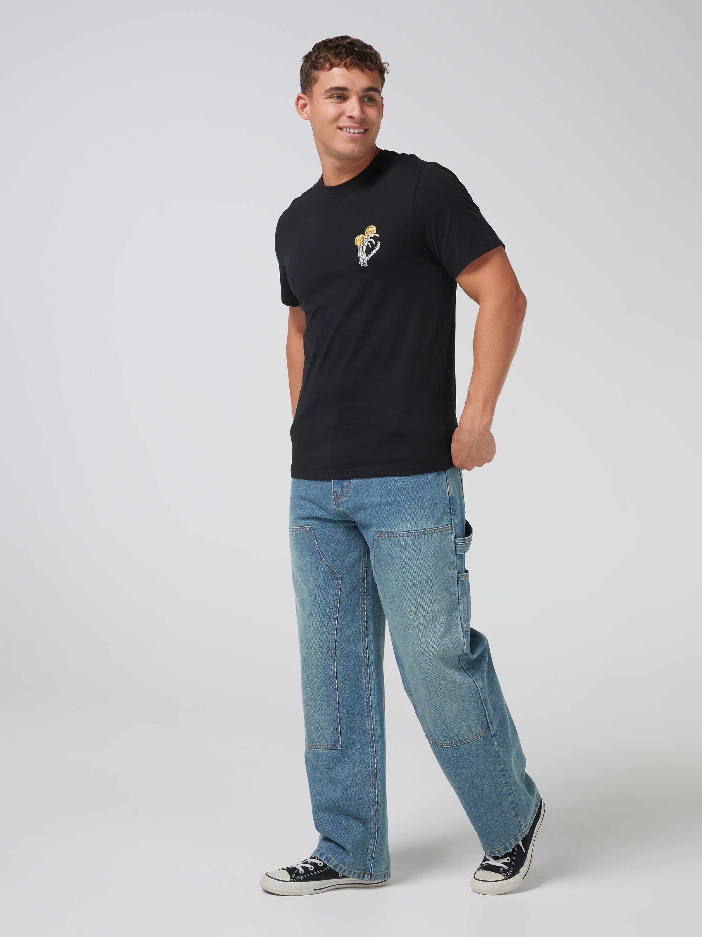 Slogan Yeah Nah Chips Short Sleeve Tee