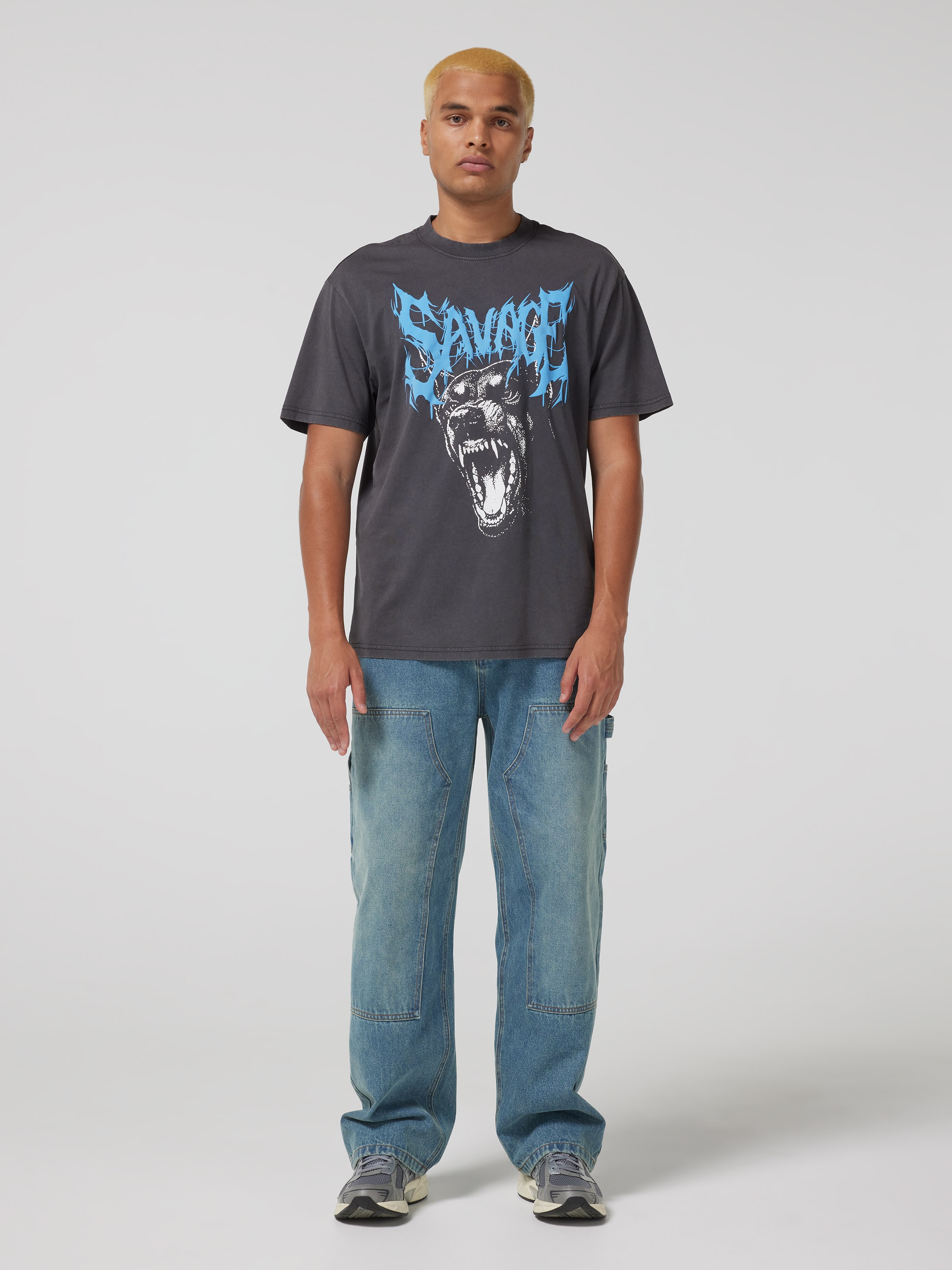 Trend Savage Dog Relaxed Short Sleeve Tee