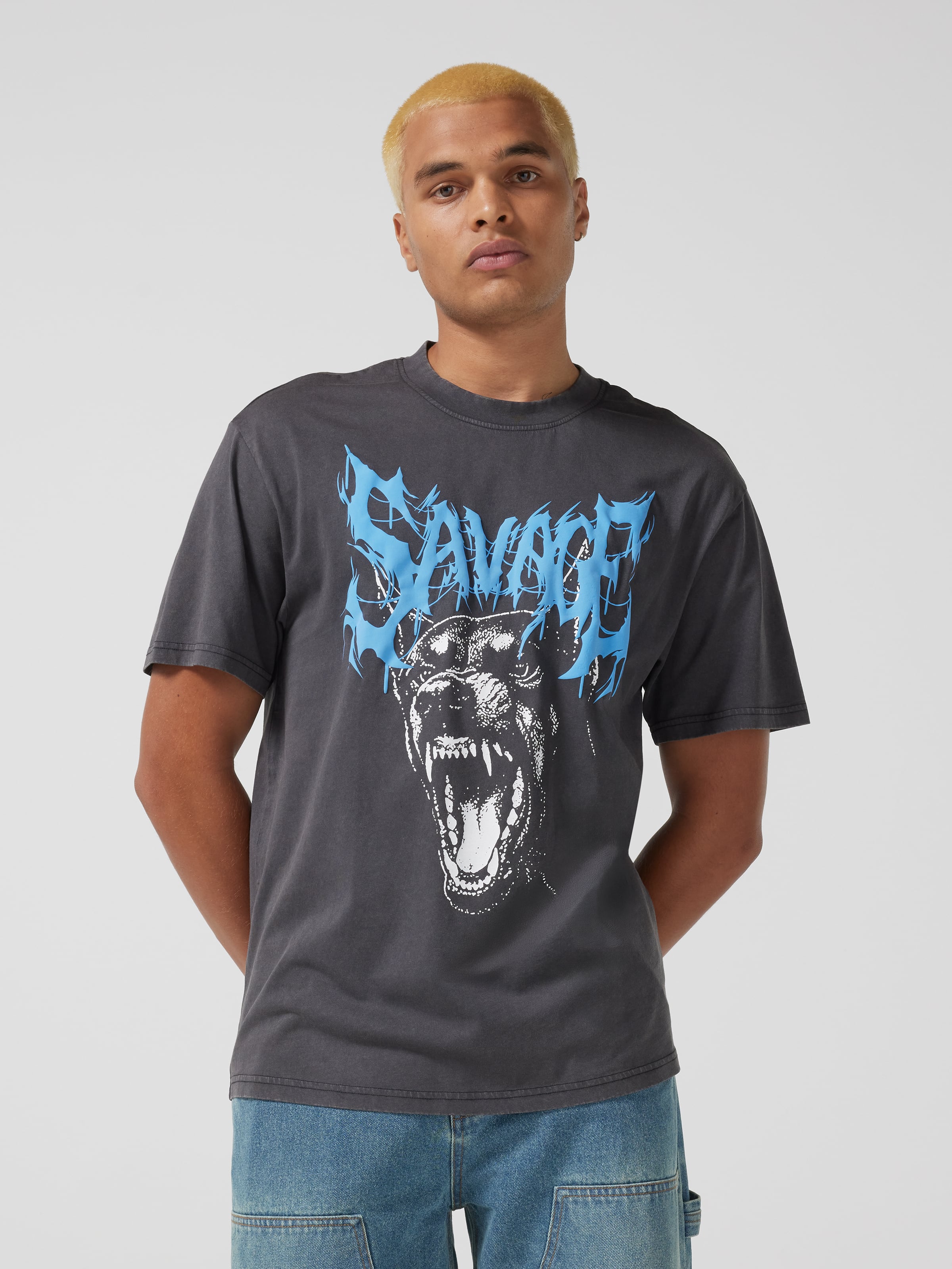 Trend Savage Dog Relaxed Short Sleeve Tee