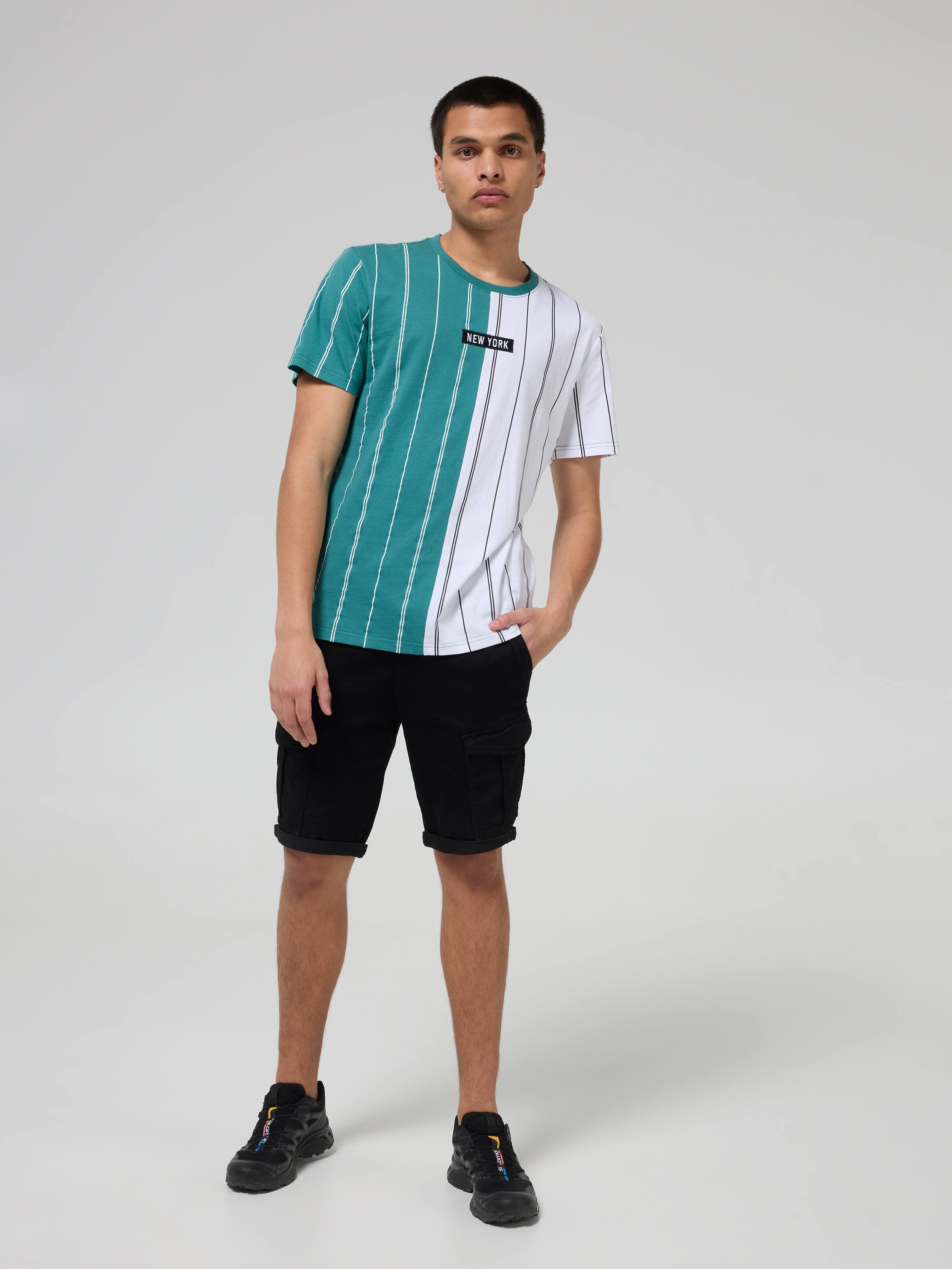 Splice Vstripe Tee
