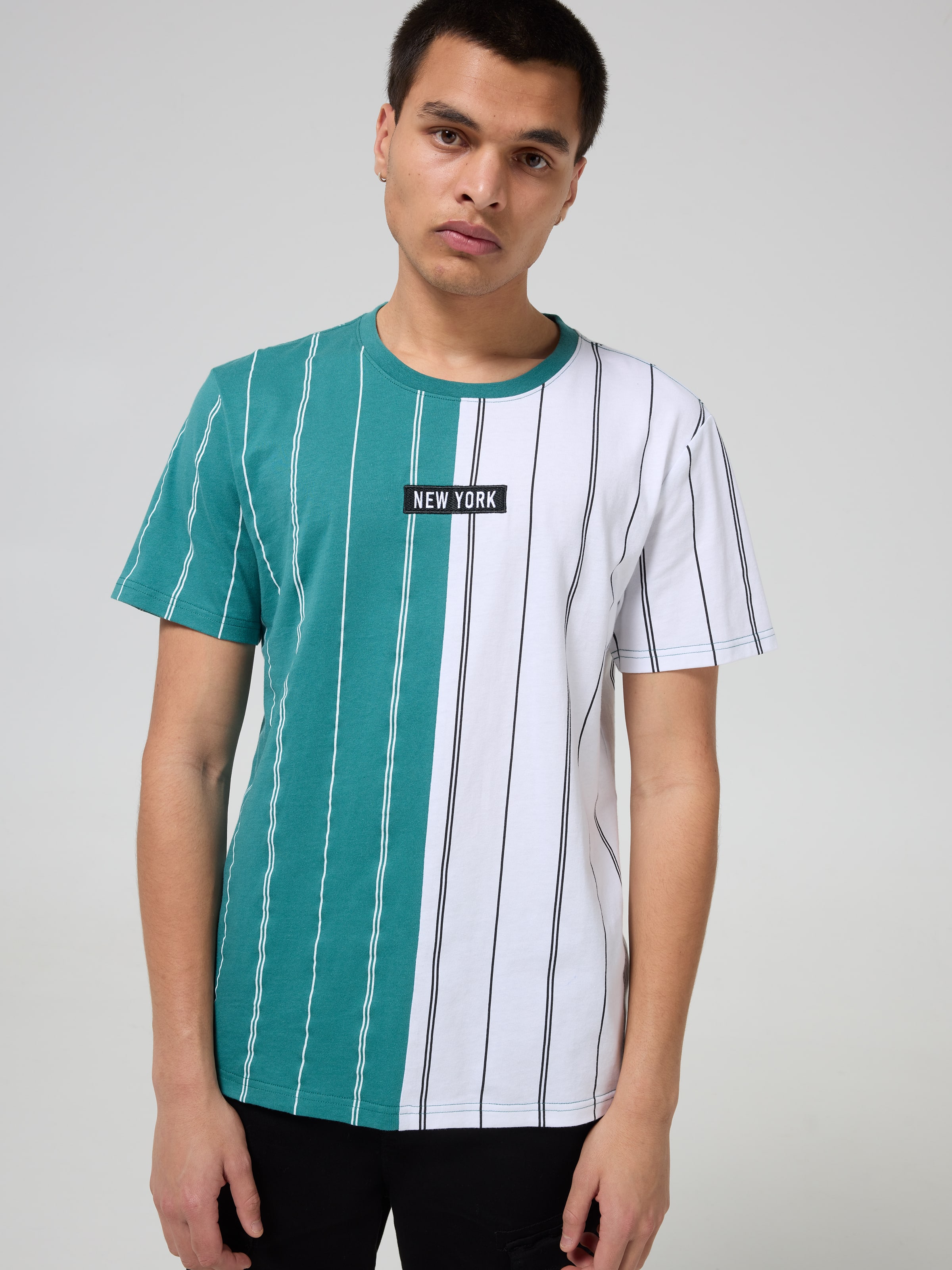 Splice Vstripe Tee