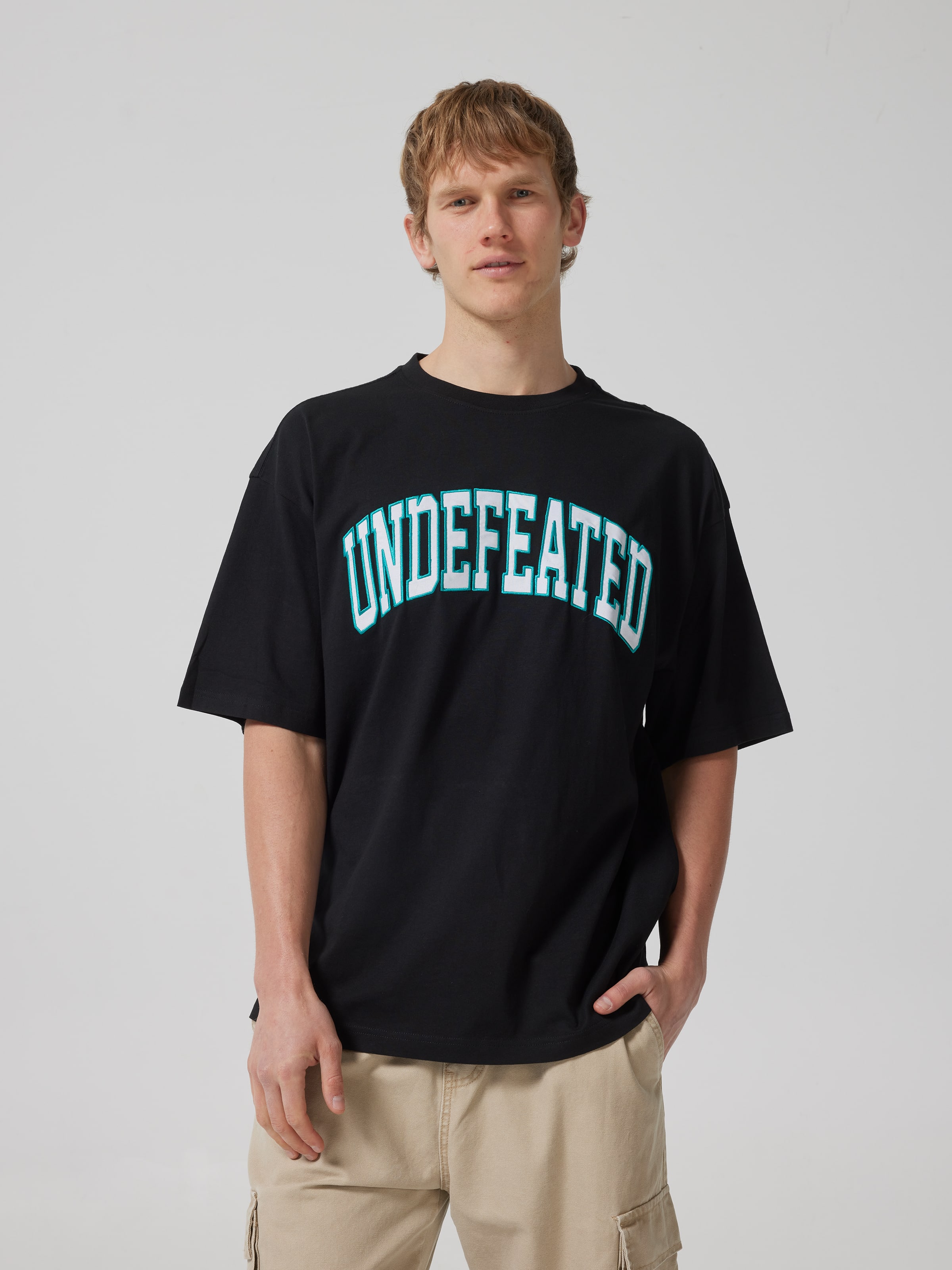 Embroidered Undefeated Boxy Short Sleeve Tee