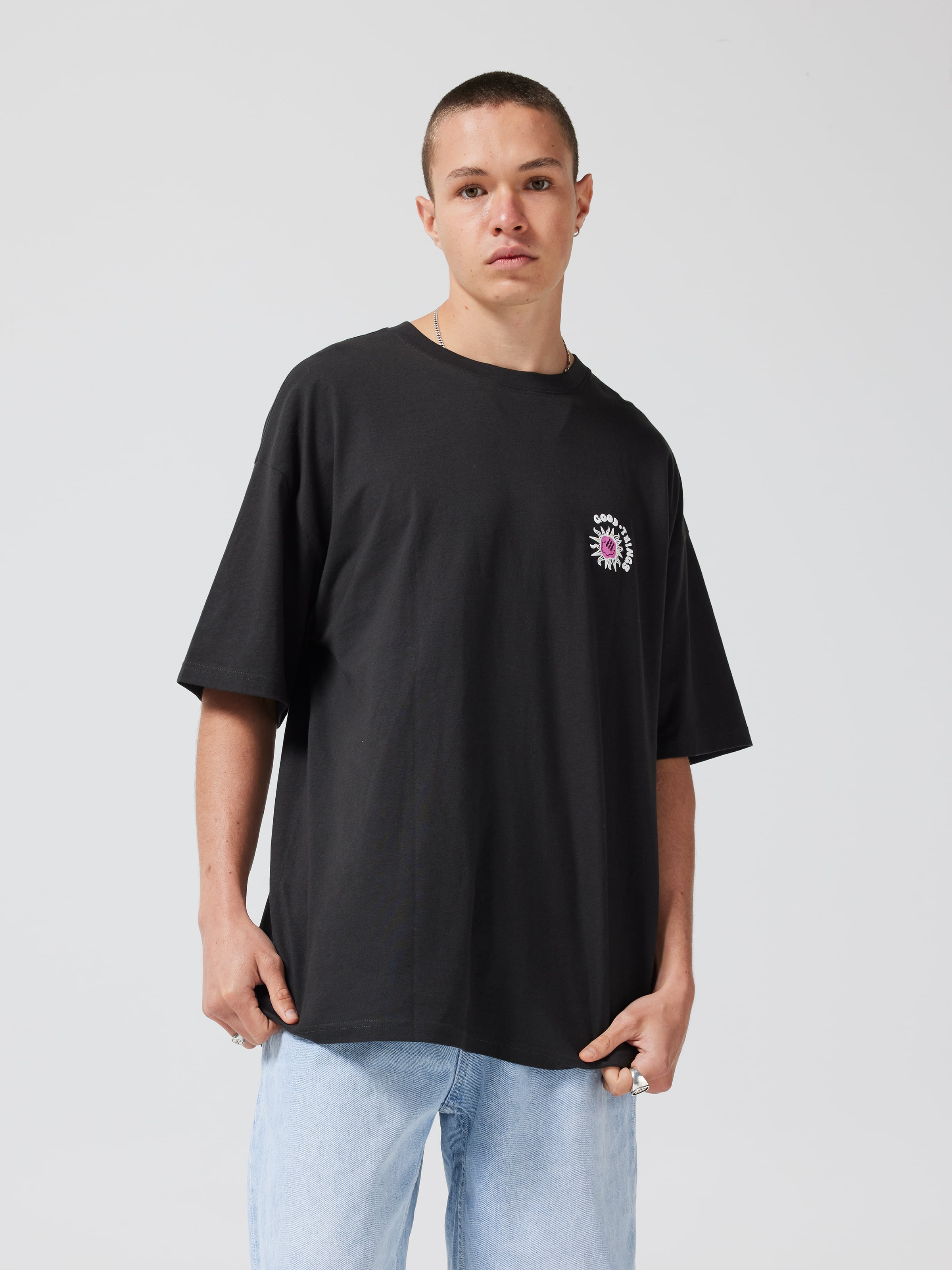 Trippy Short Sleeve Oversized Tee