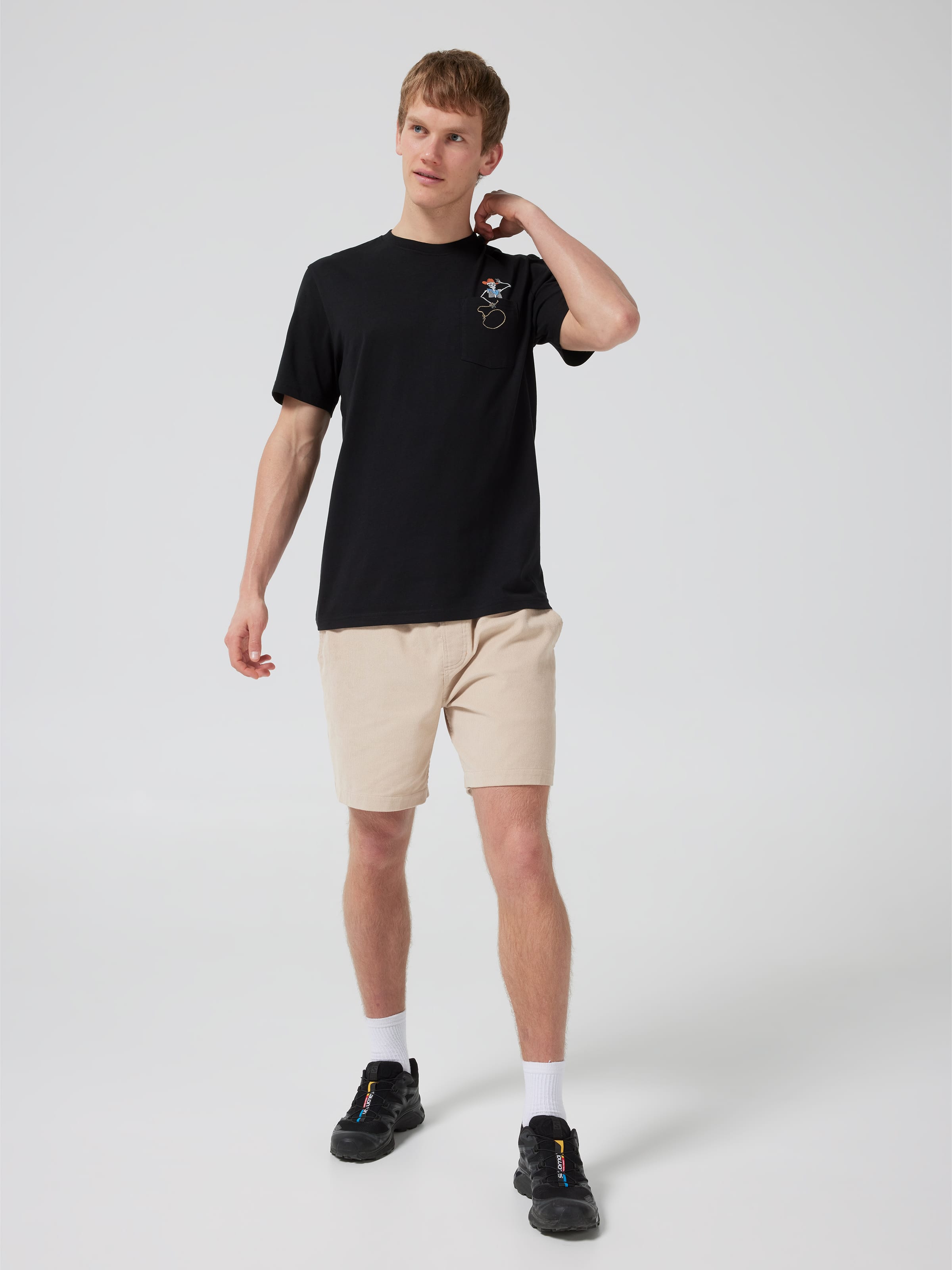 Black Pocket Cowboy Short Sleeve Tee