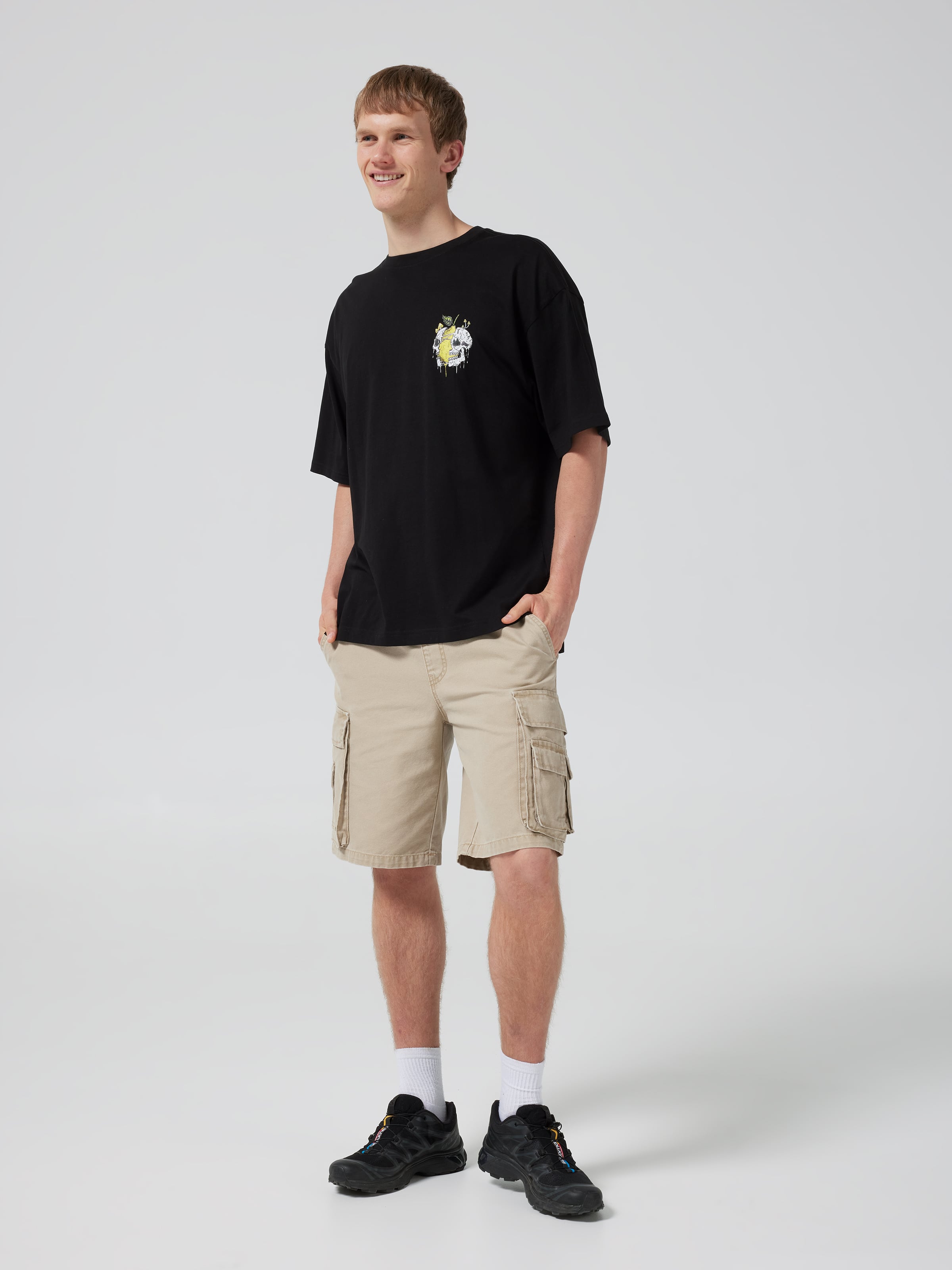 Skull Lemon Boxy Short Sleeve Tee