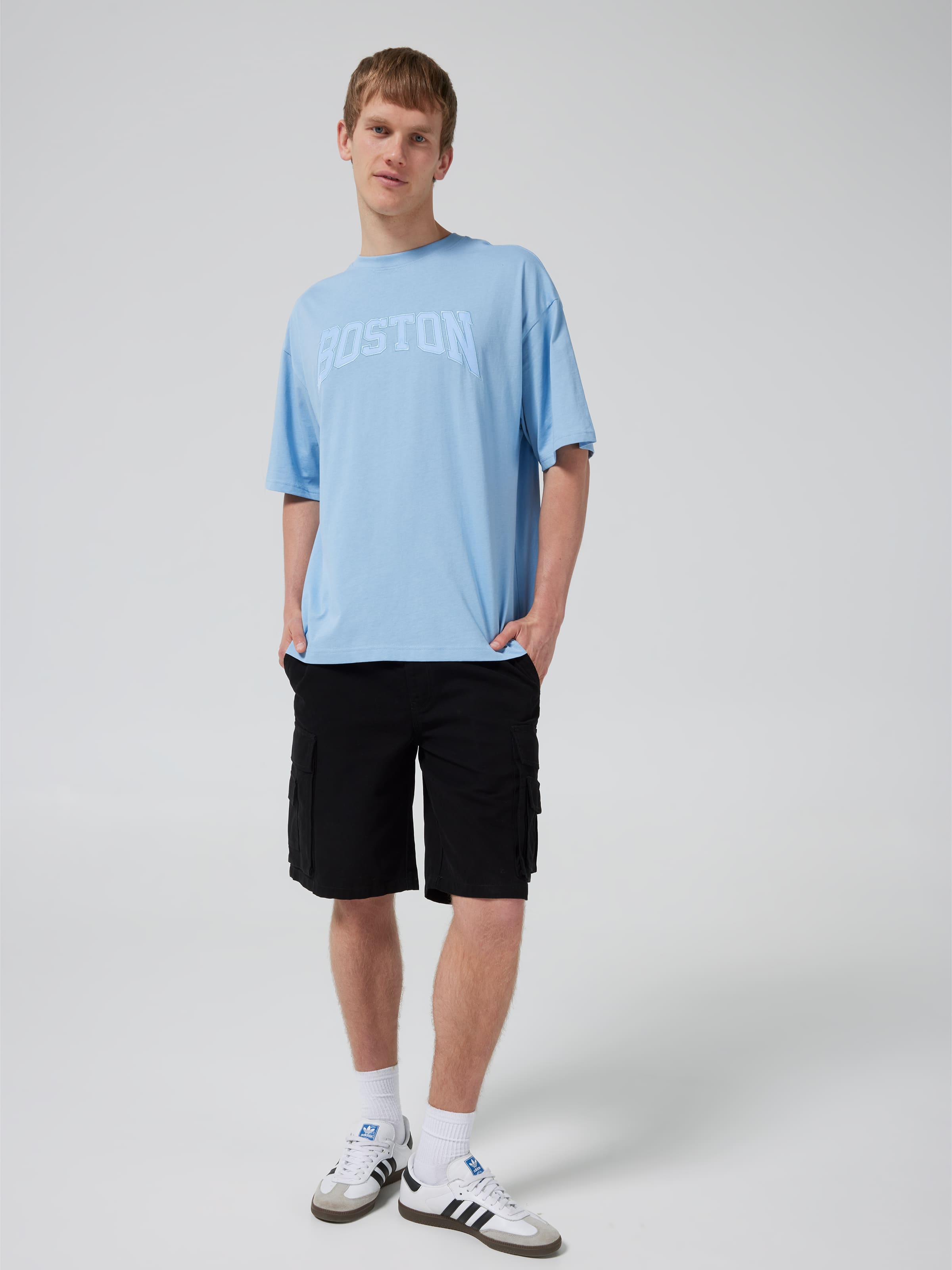Embossed Boston Short Sleeve Tee