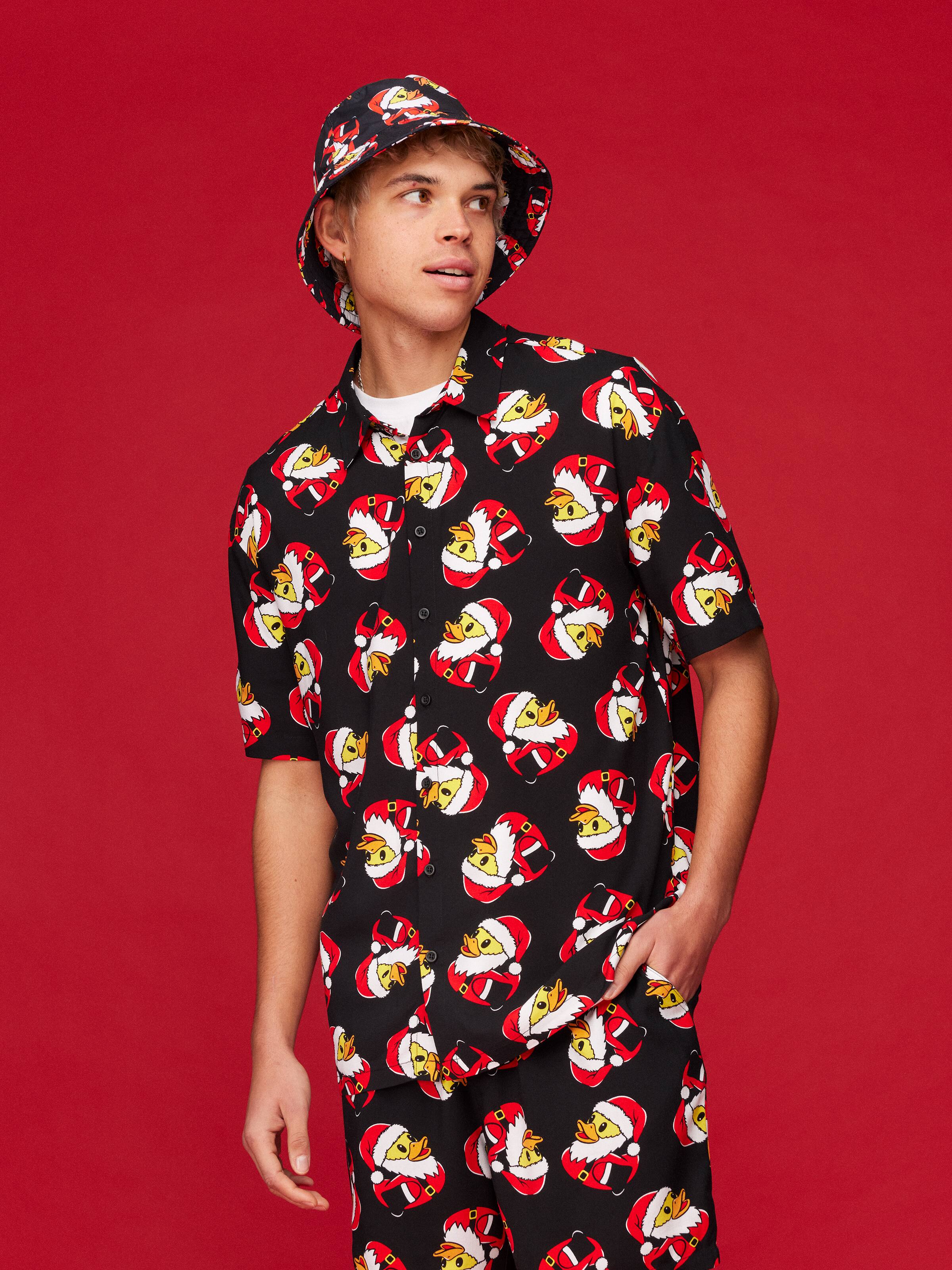 Xmas Duck Resort Short Sleeve Shirt