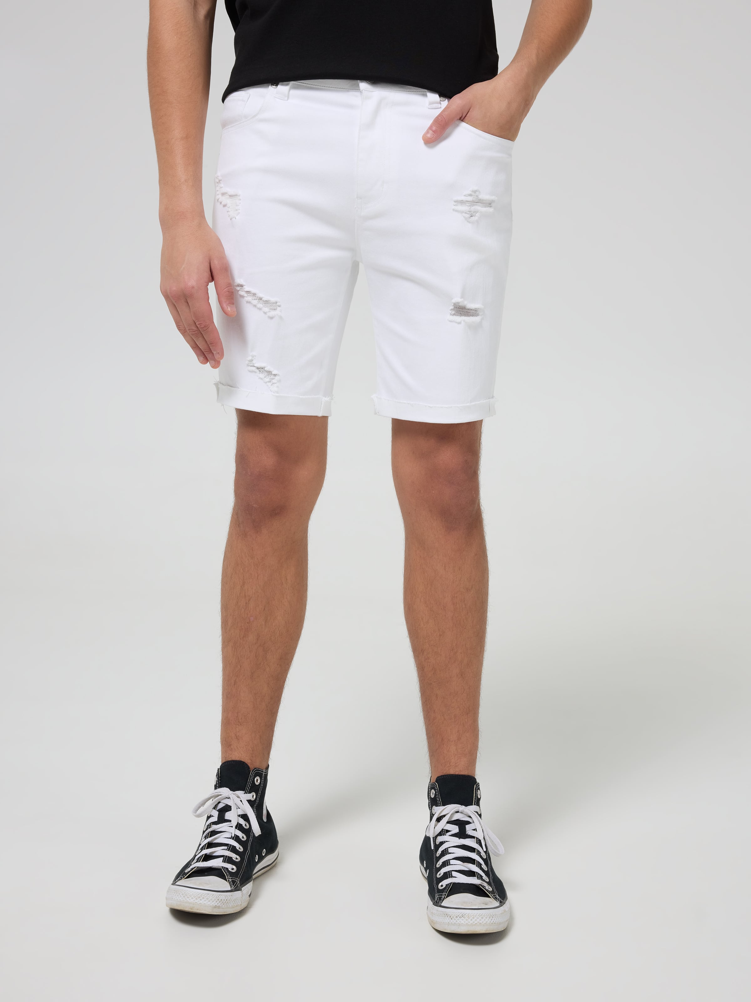 River Slim Ripped Short