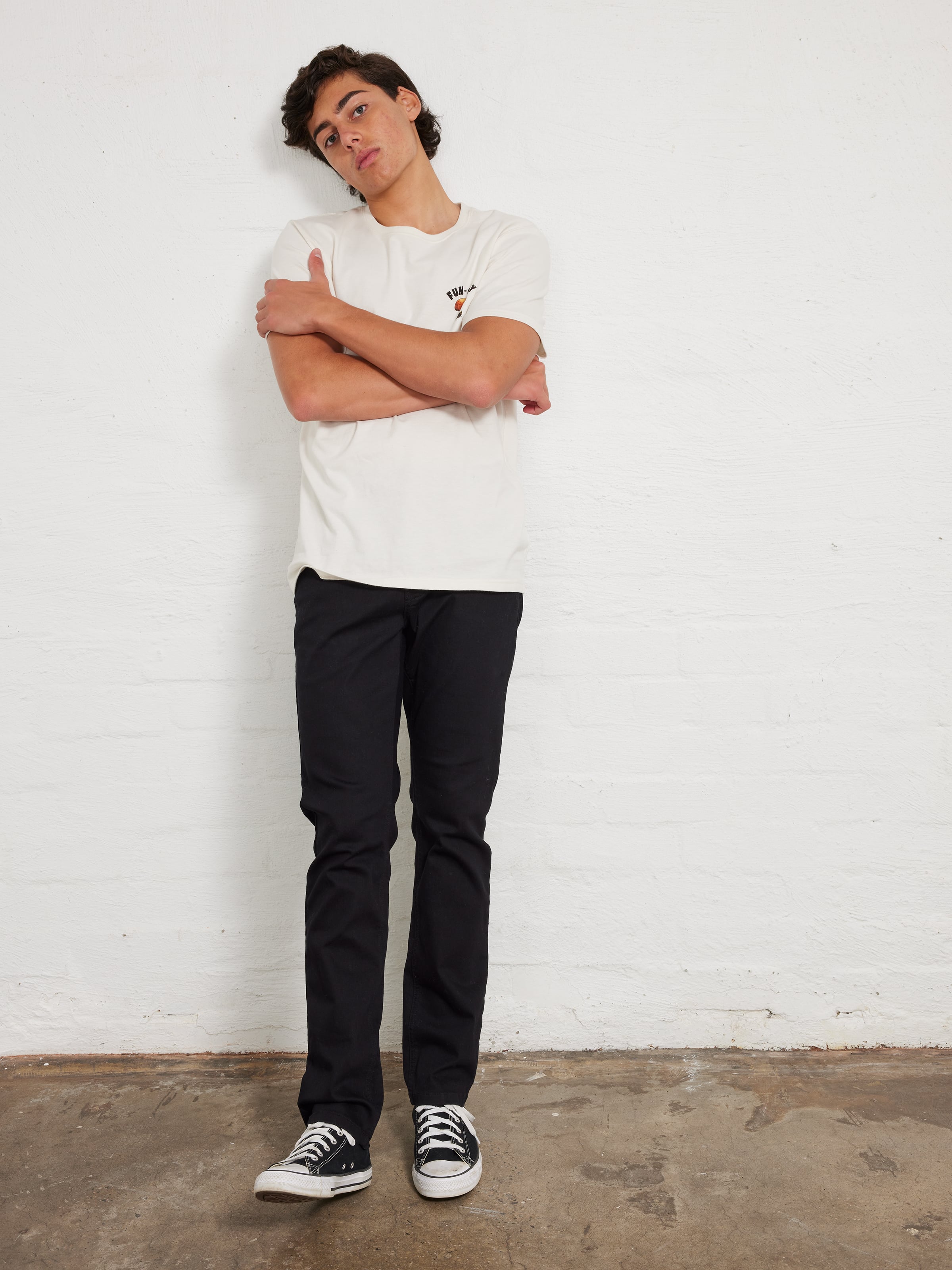 Low Fade Ash Straight Slim Jean