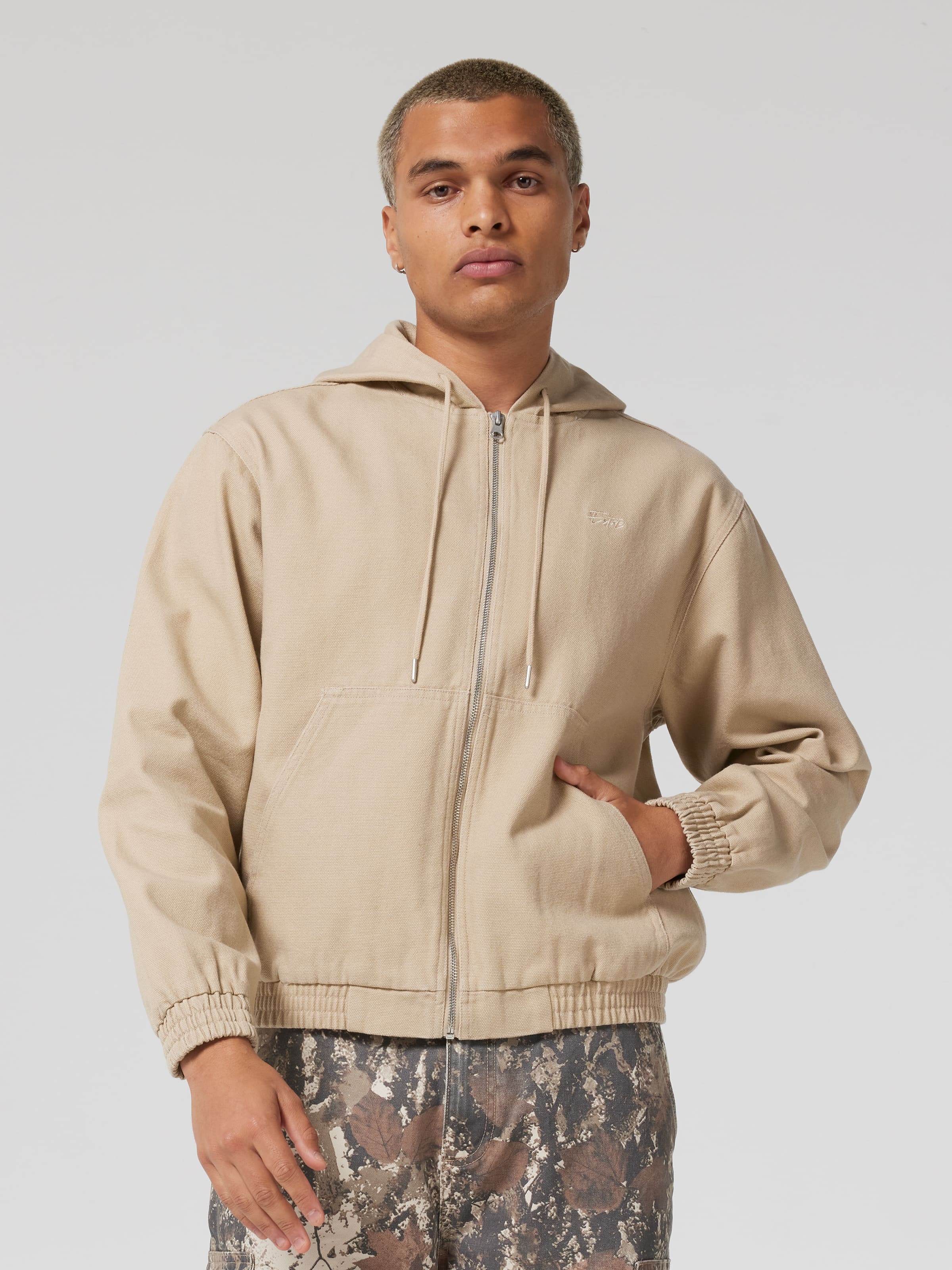 Hooded Canvas Bomber