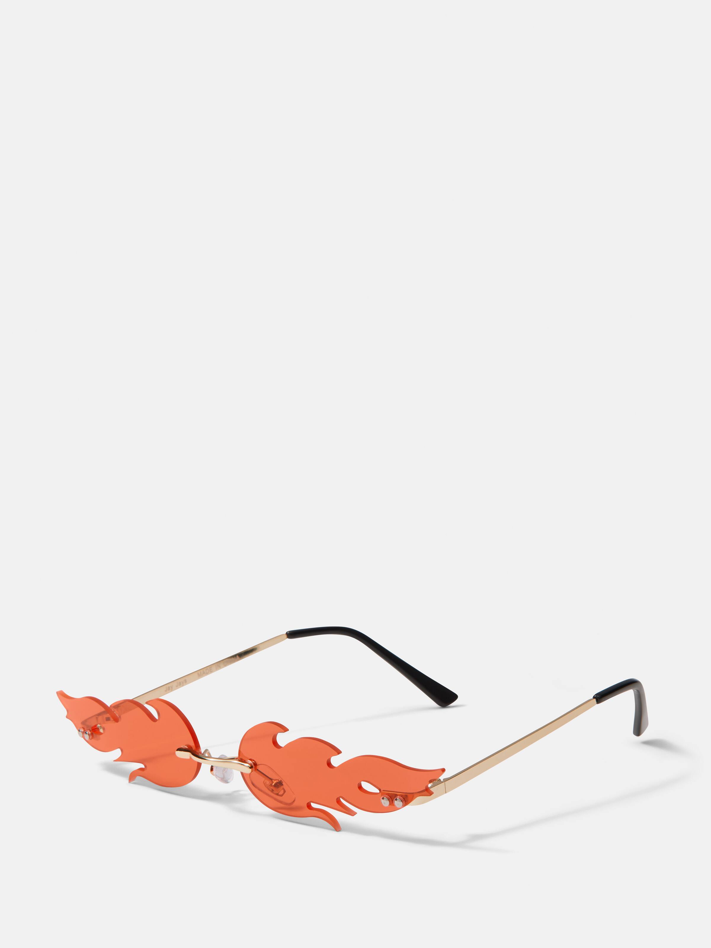 Novelty Rimless  Flame Glasses