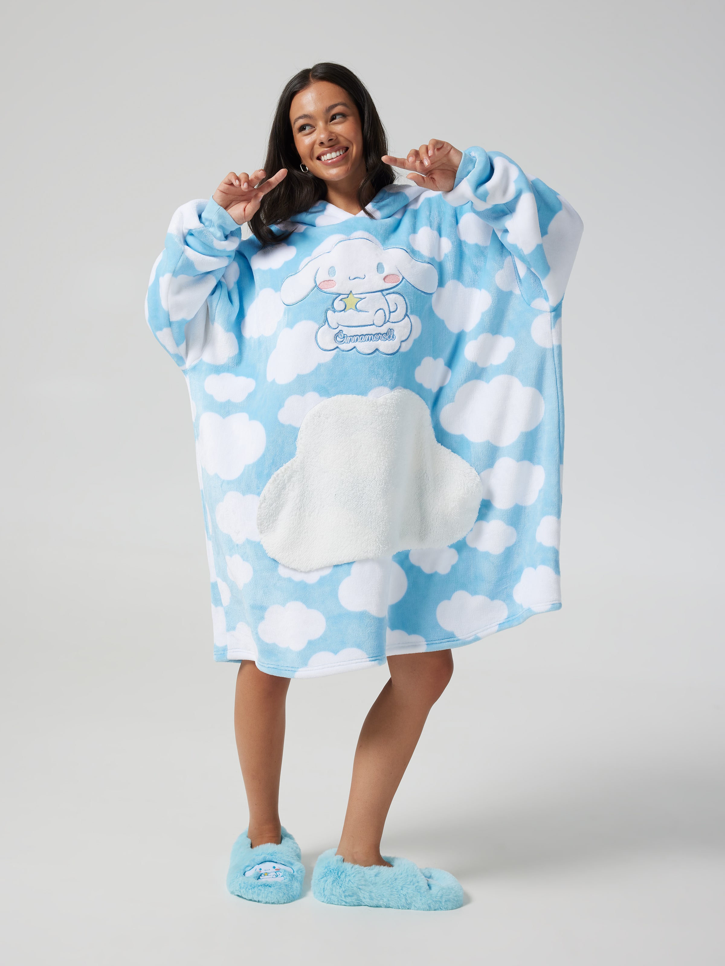 San Rio Emb Blanket Hoodie