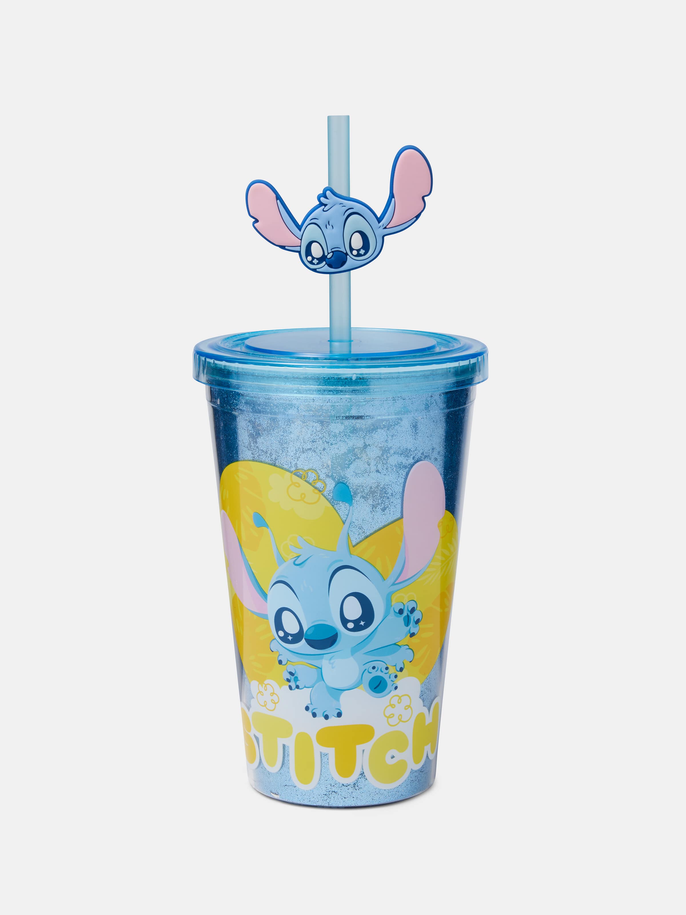 Lilo & Stitch Kawaii Glitter Tumbler