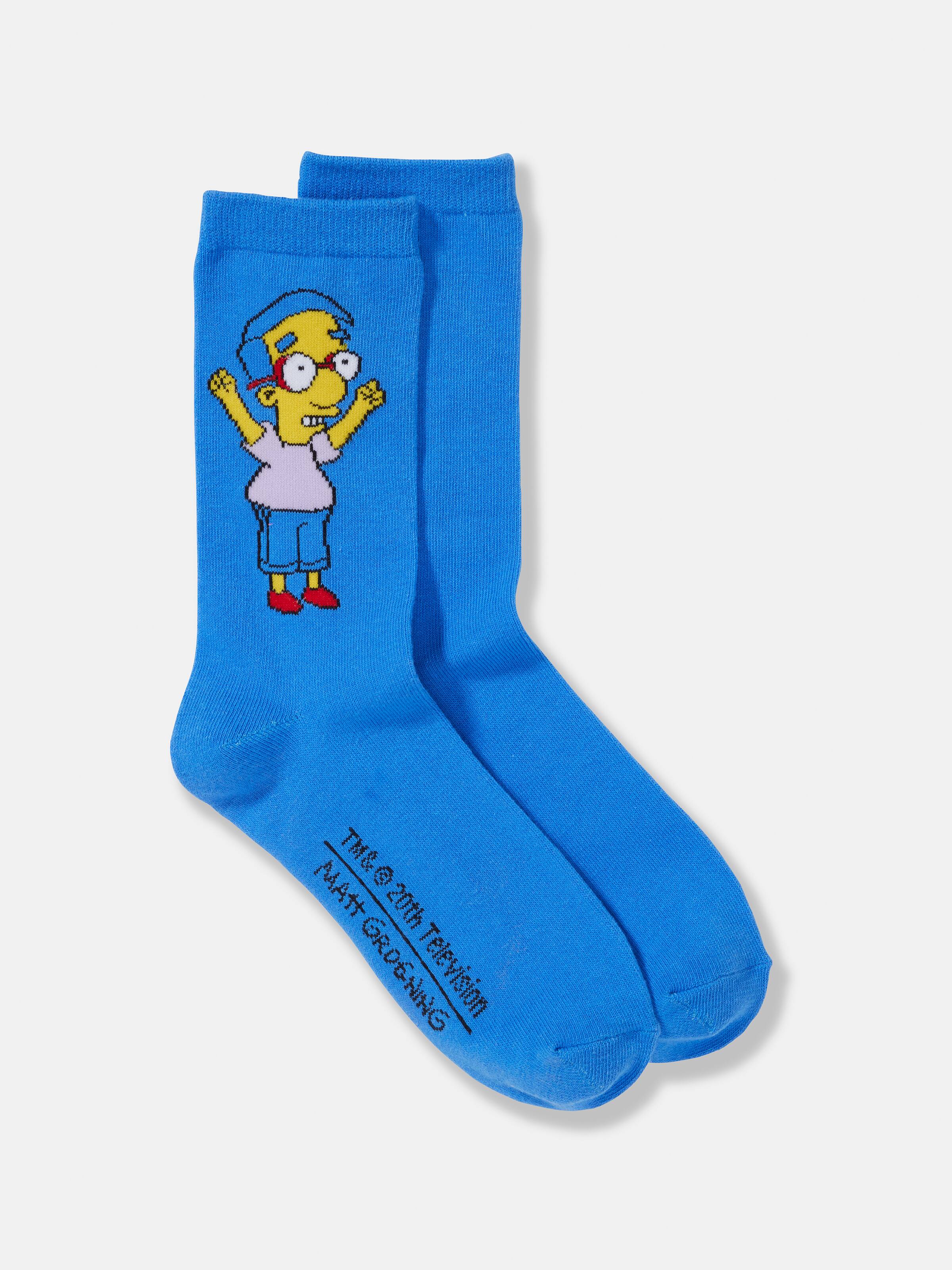 Simpsons Character Crew Sock