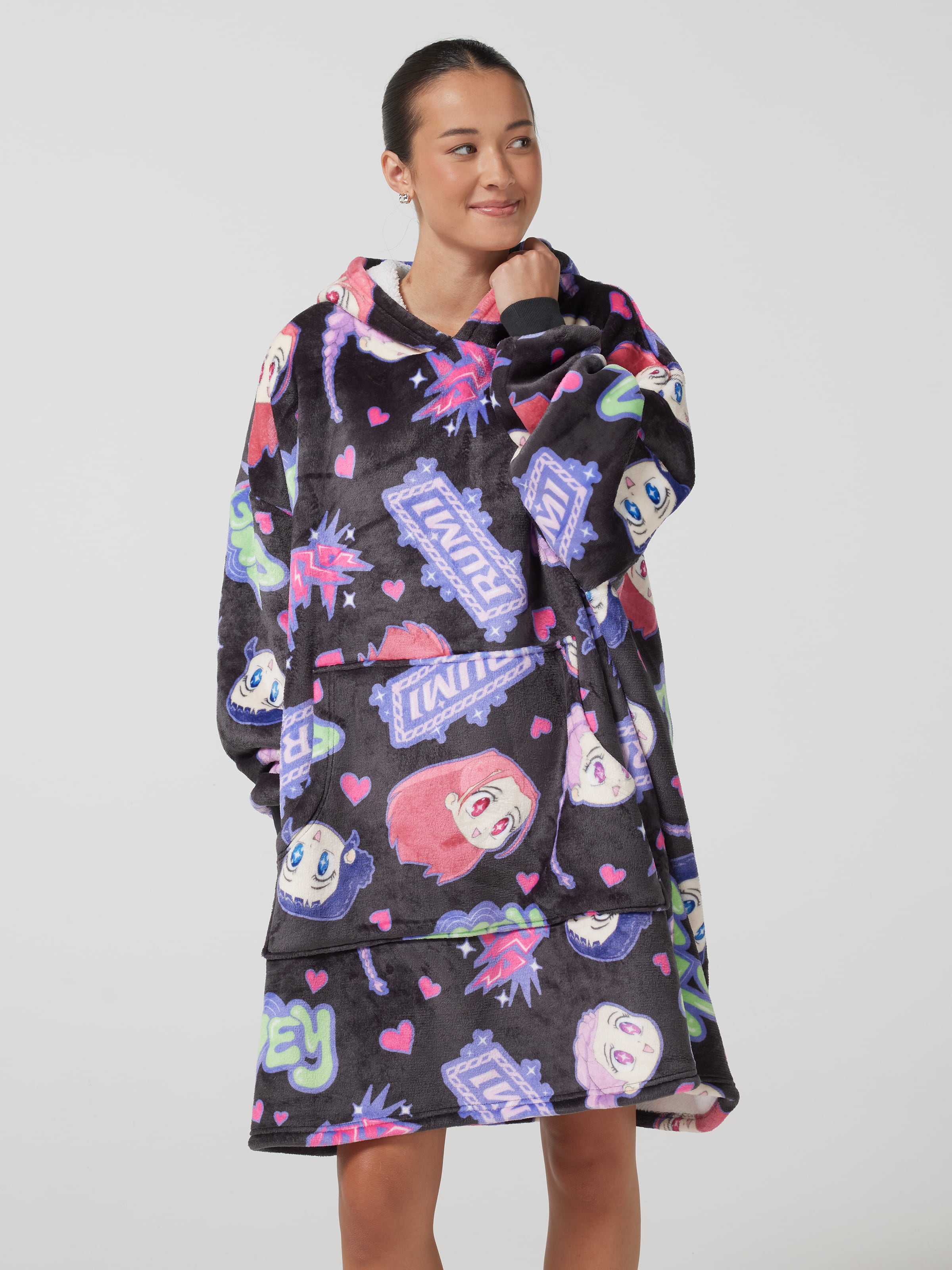 Kpop Demon Hunters Blanket Hoodie