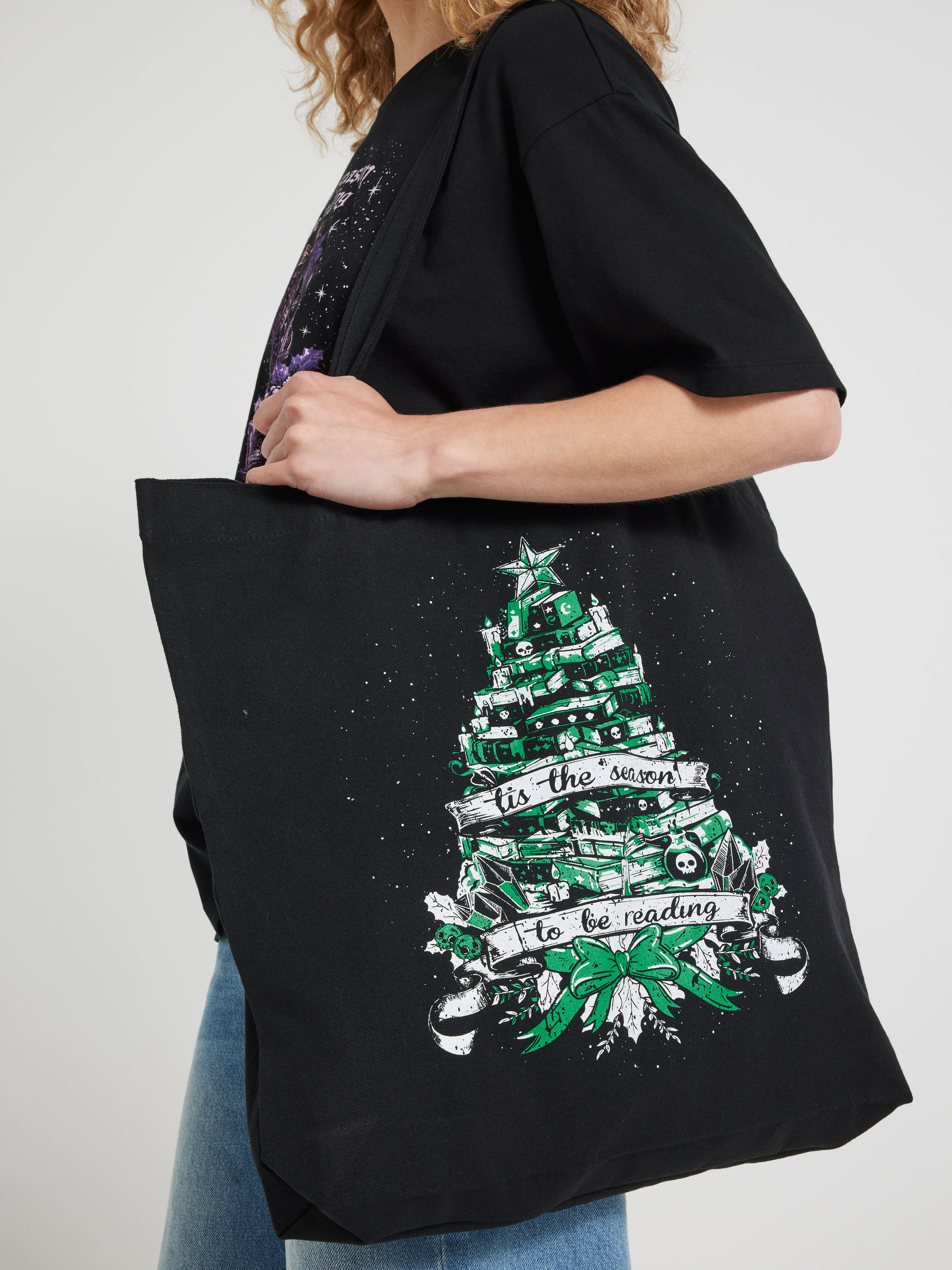 Xmas Canvas Shopper Tote